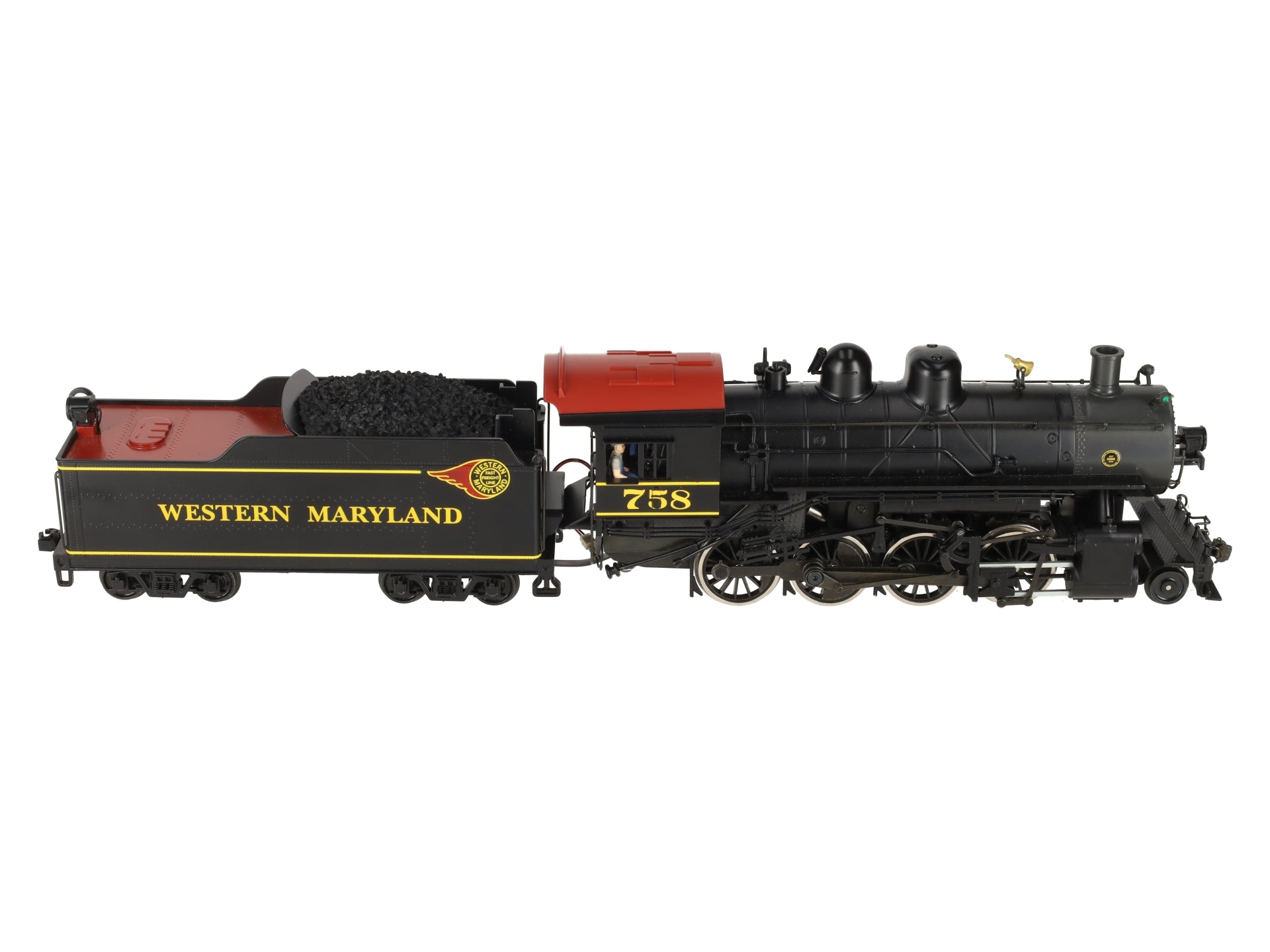 Weaver 1804S O WM Baldwin 2-8-0 Consolidation Steam Locomotive #758 (2-Rail) EX