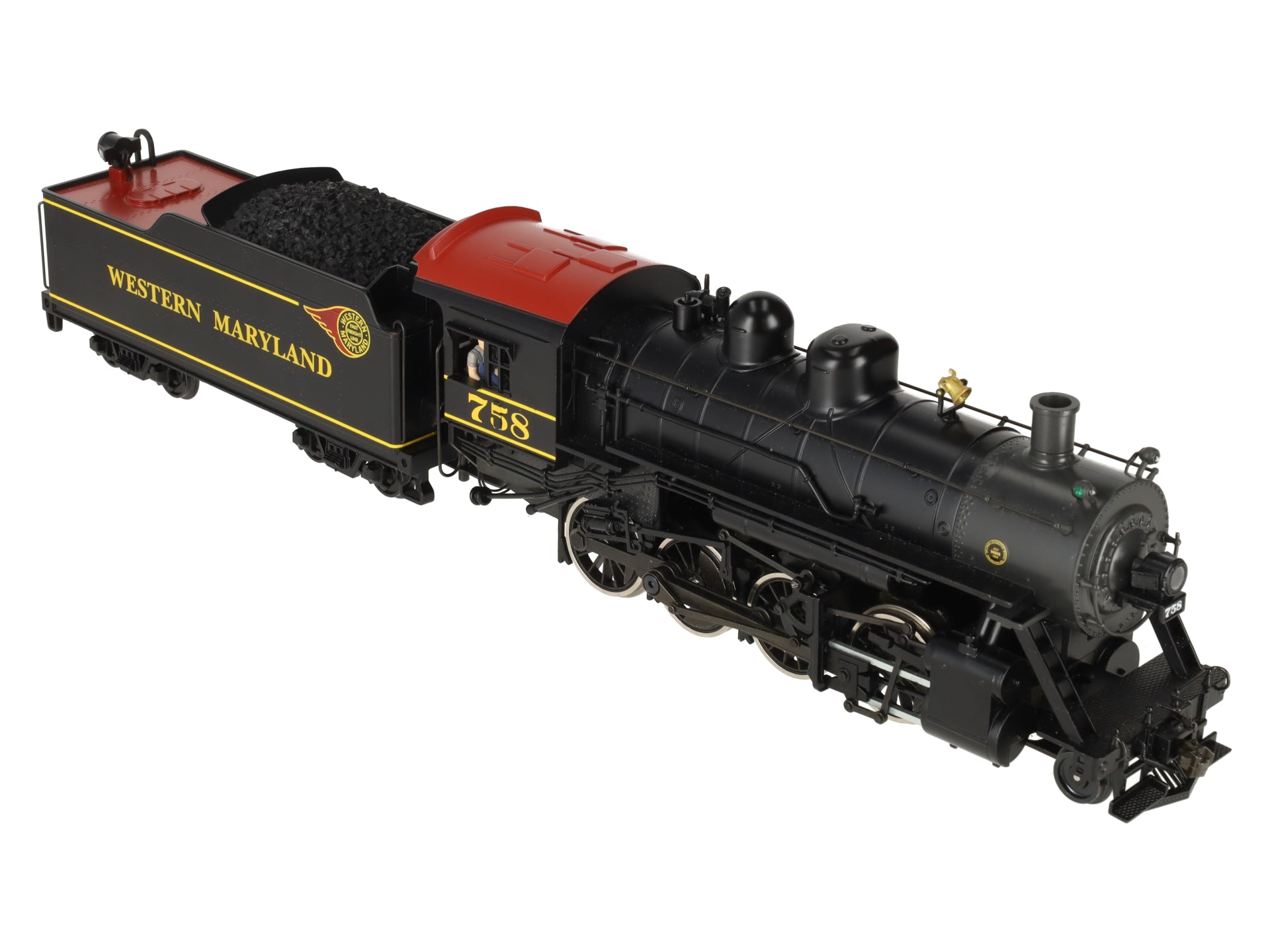 Weaver 1804S O WM Baldwin 2-8-0 Consolidation Steam Locomotive #758 (2-Rail) EX