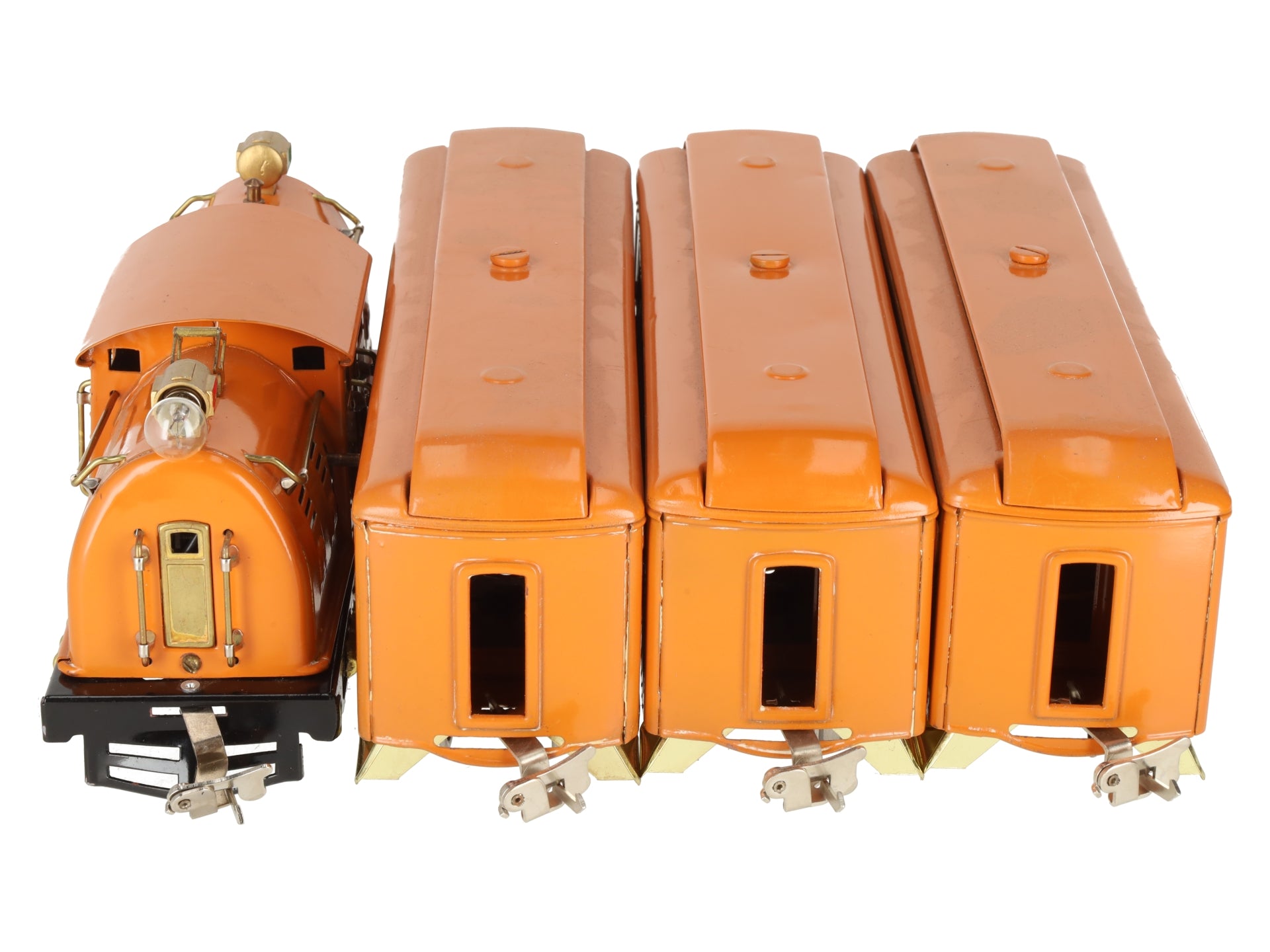 Lionel 4 O Macy's Original Bild-A-Loco Electric Loco & Passengers #4 605 605 606 VG