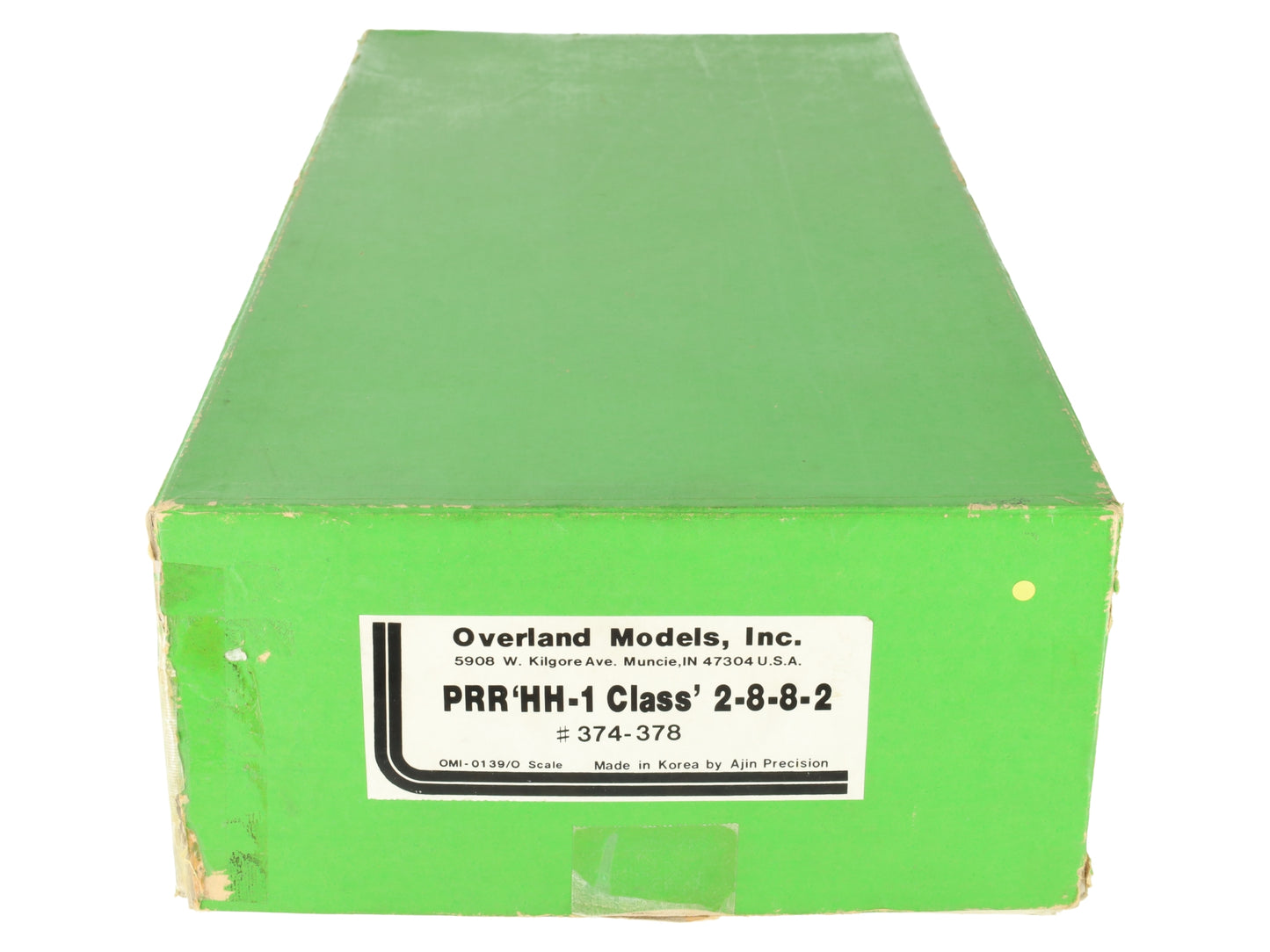 Overland 0139 O Brass PRR HH-1 Class 2-8-8-2 Steam Loco & Tender #377 (2-Rail) EX/Box
