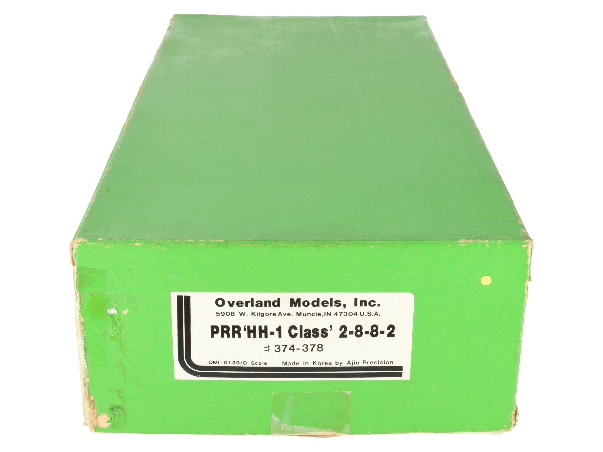 Overland 0139 O Brass PRR HH-1 Class 2-8-8-2 Steam Loco & Tender #377 (2-Rail) EX/Box