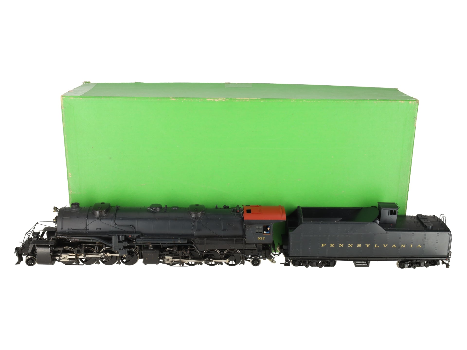 Overland 0139 O Brass PRR HH-1 Class 2-8-8-2 Steam Loco & Tender #377 (2-Rail) EX/Box