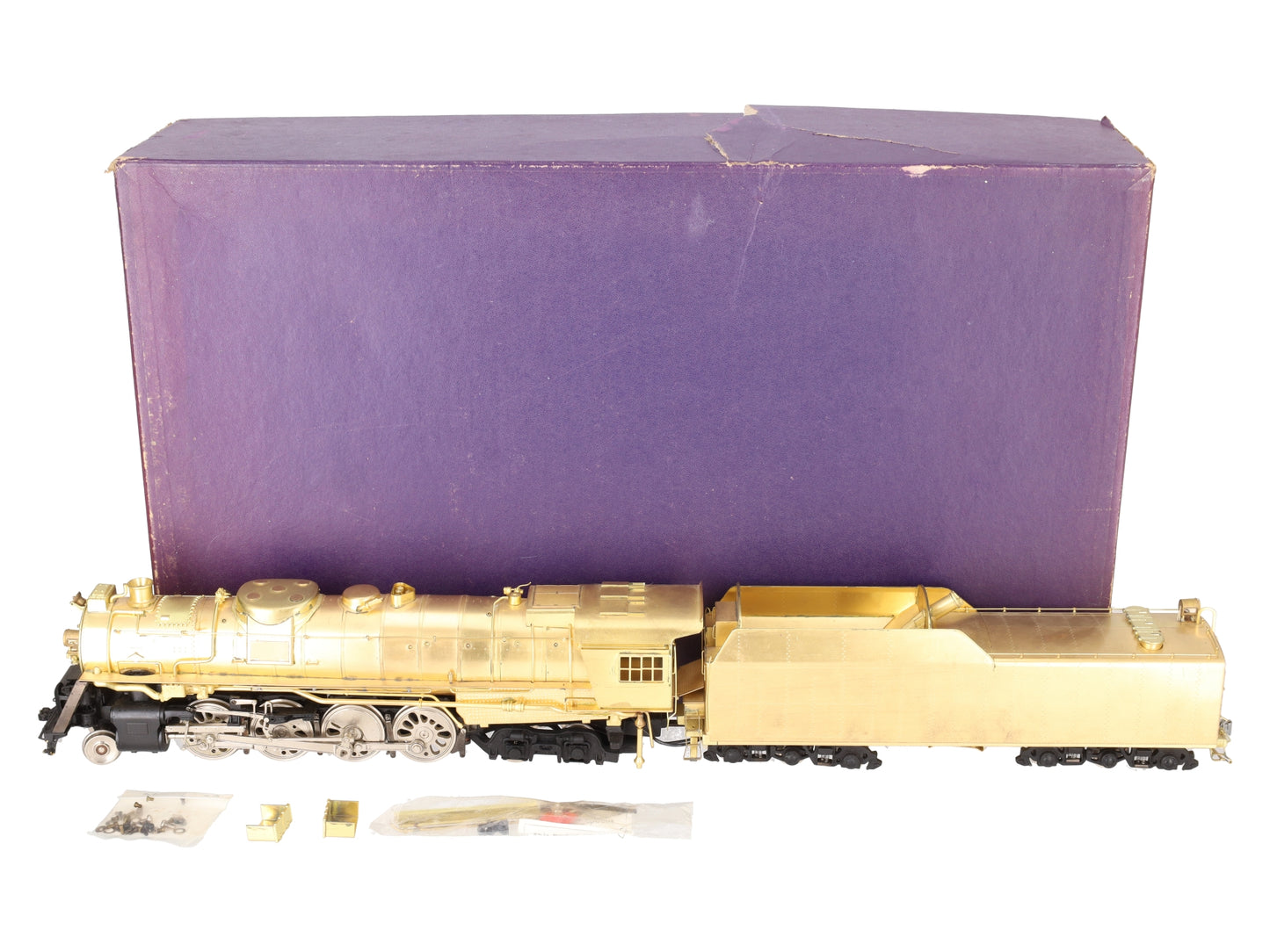 US Hobbies 1747 O Brass L & N 2-8-4 Steam Locomotive & Tender (2-Rail) VG/Box