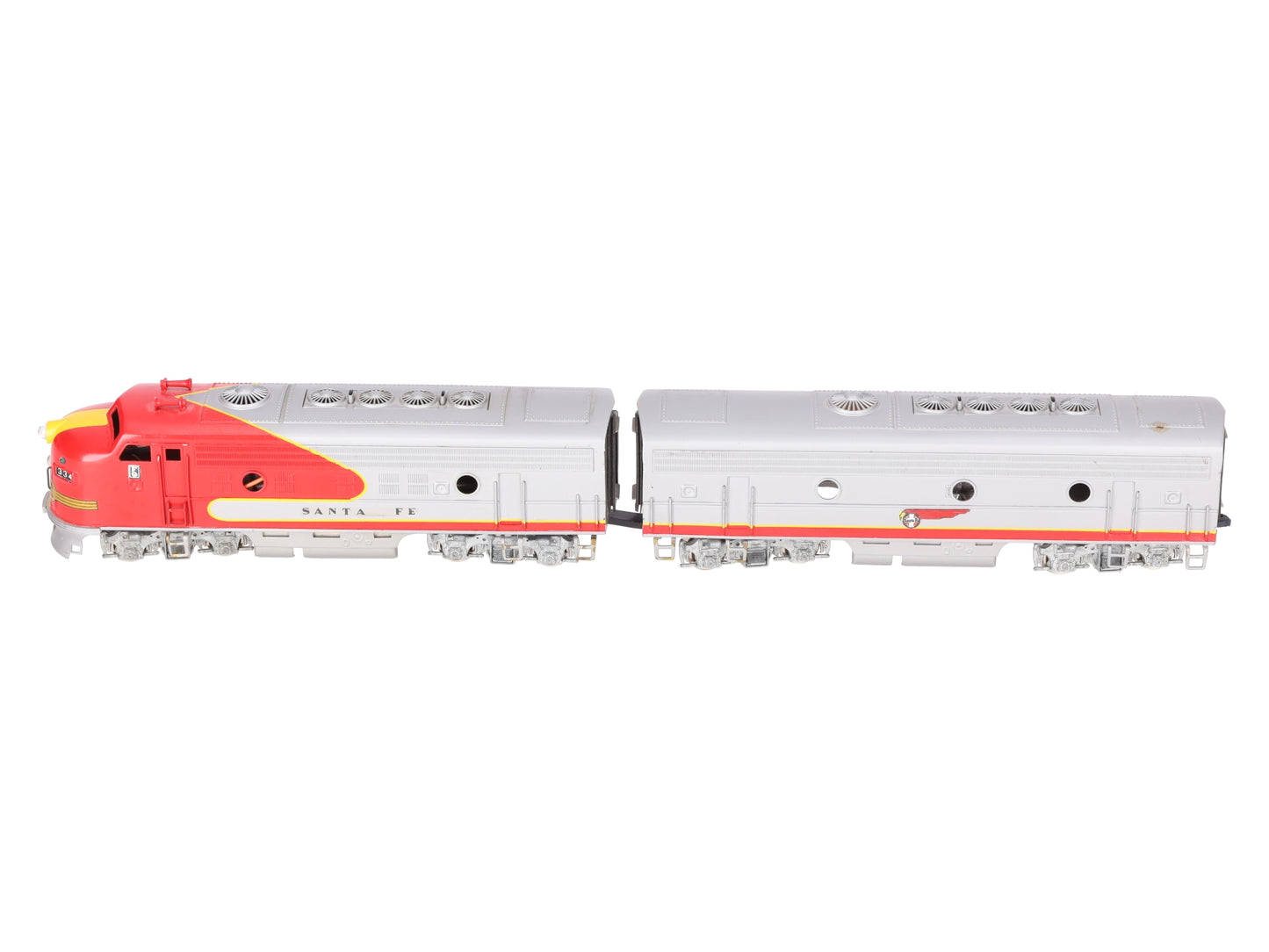 Tenshodo 131/132 HO BRASS Santa Fe EMD F-9 AB Diesel Locomotive Set-Painted