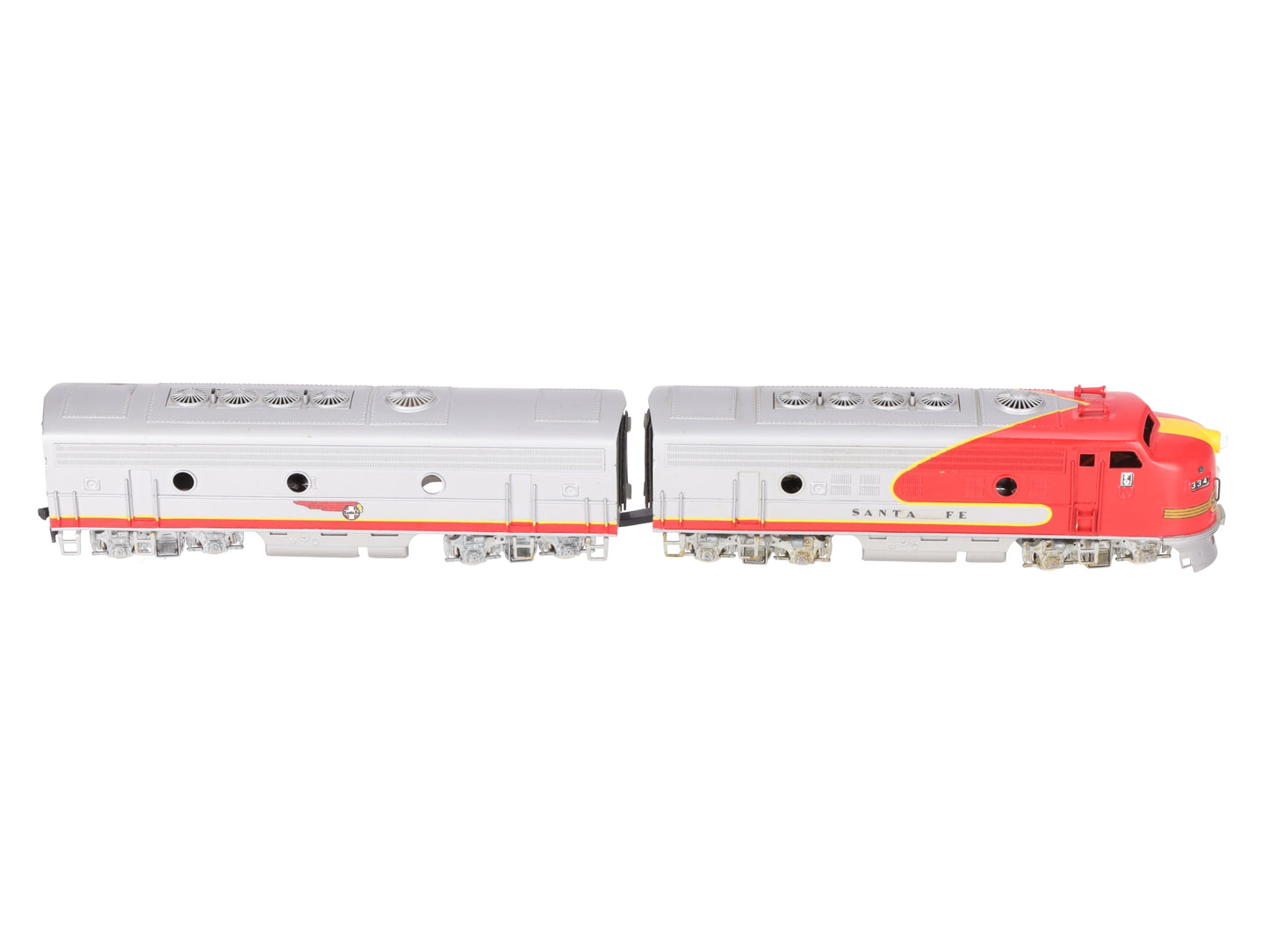 Tenshodo 131/132 HO BRASS Santa Fe EMD F-9 AB Diesel Locomotive Set-Painted