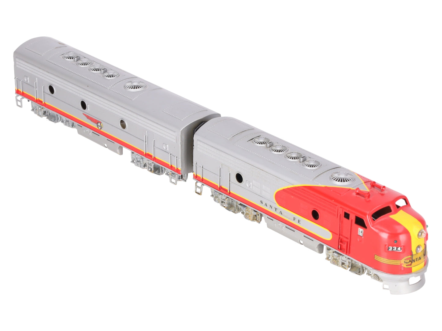 Tenshodo 131/132 HO BRASS Santa Fe EMD F-9 AB Diesel Locomotive Set-Painted
