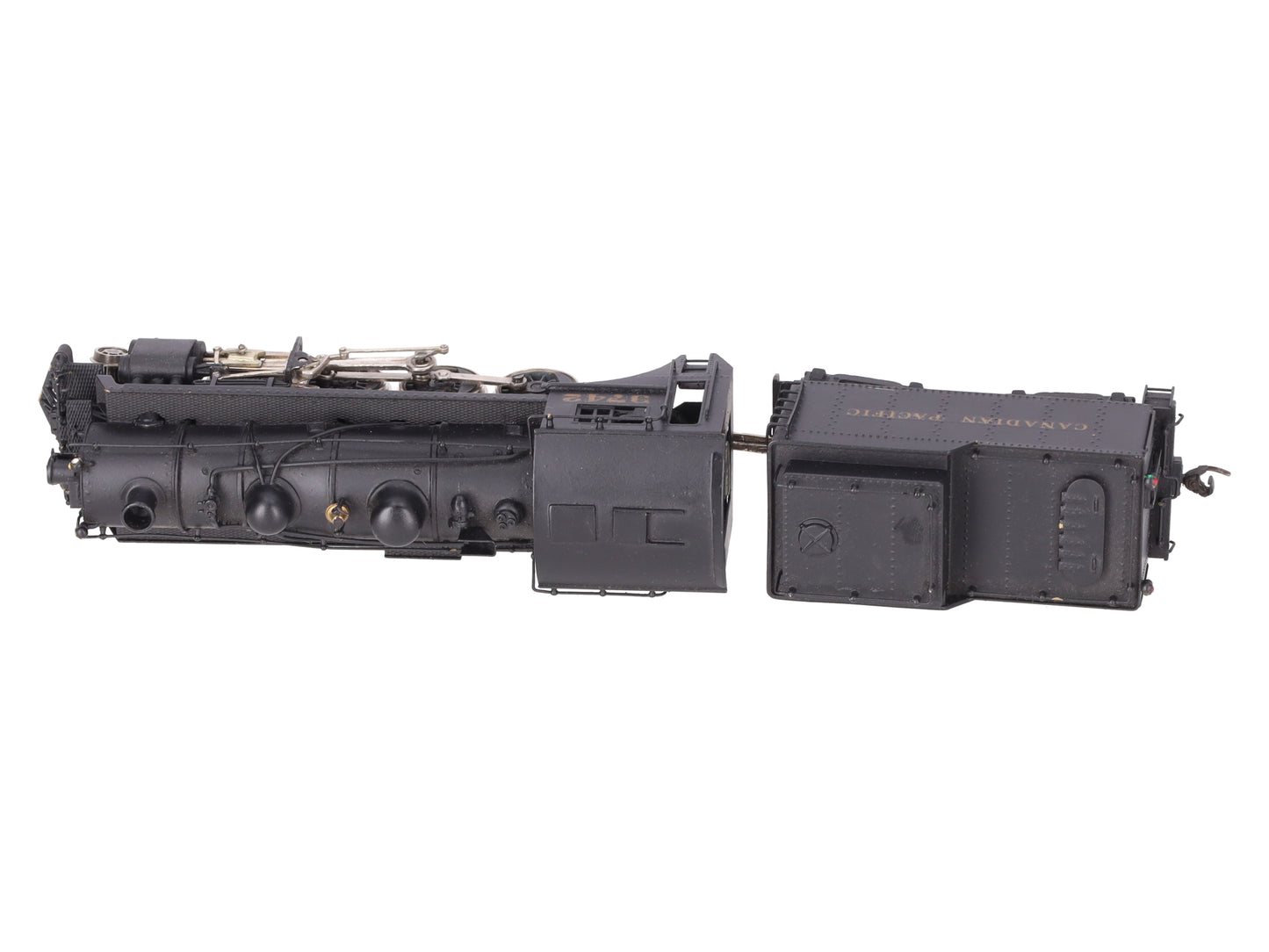 Pacific Pike HO Scale BRASS Vintage C.P N2 2-8-0 Loco w/ Tender #3742- Painted