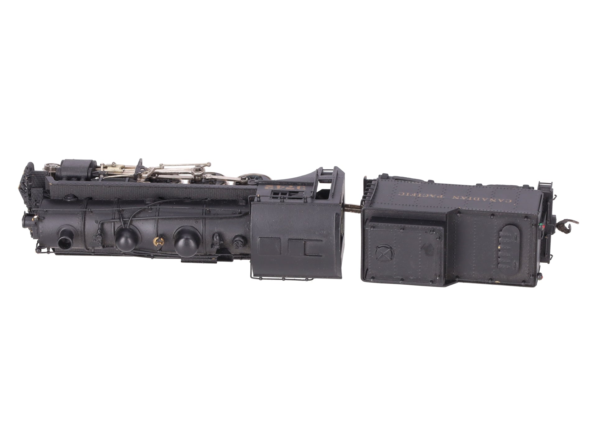 Pacific Pike HO Scale BRASS Vintage C.P N2 2-8-0 Loco w/ Tender #3742- Painted