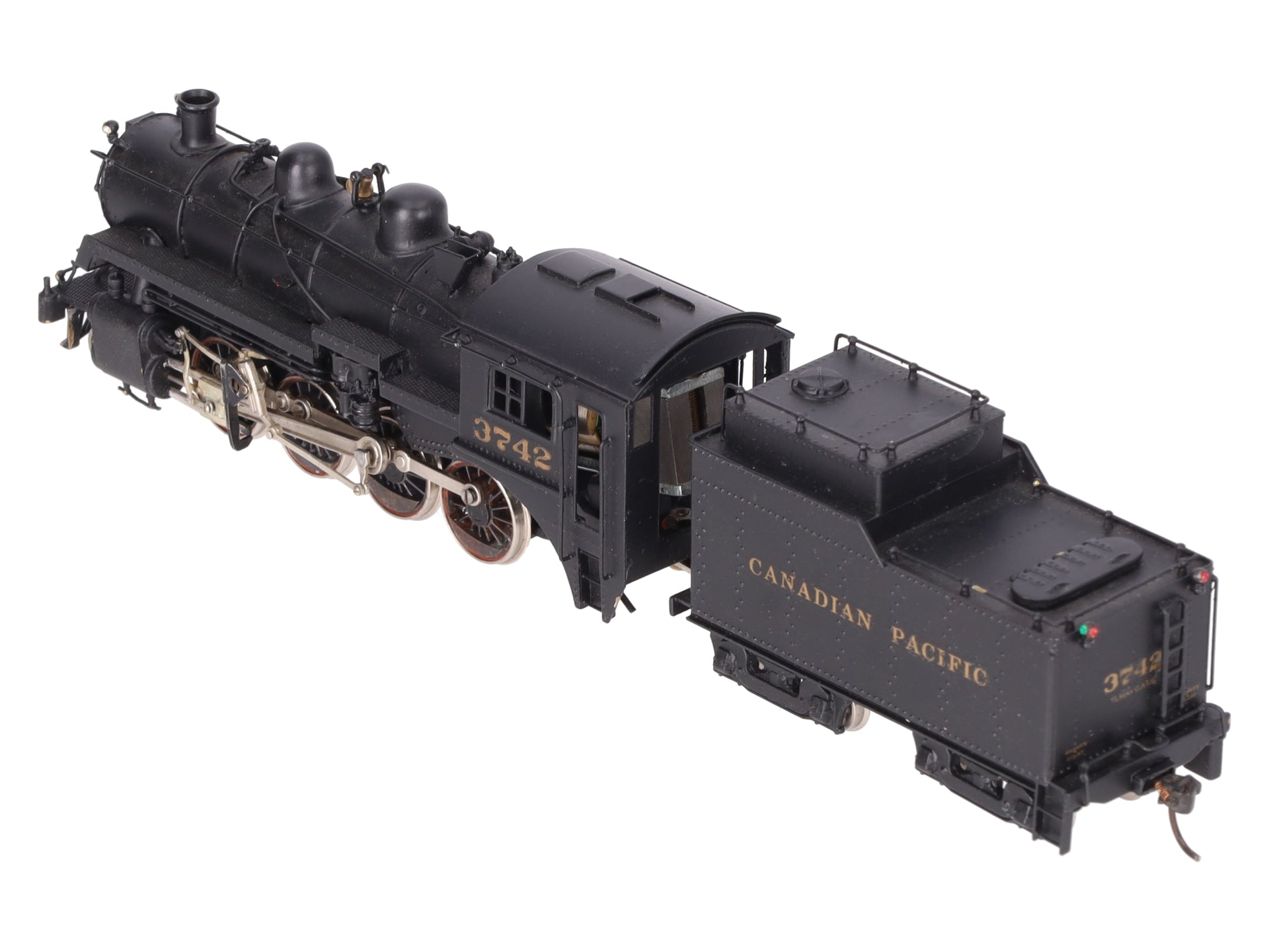 Pacific Pike HO Scale BRASS Vintage C.P N2 2-8-0 Loco w/ Tender #3742- Painted