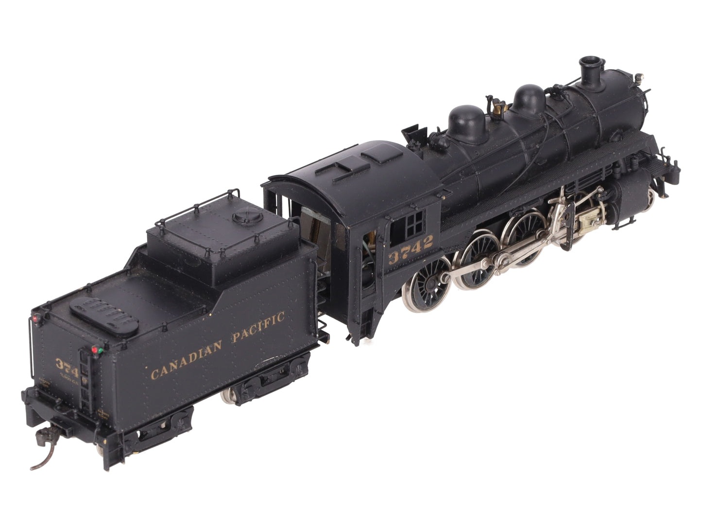 Pacific Pike HO Scale BRASS Vintage C.P N2 2-8-0 Loco w/ Tender #3742- Painted