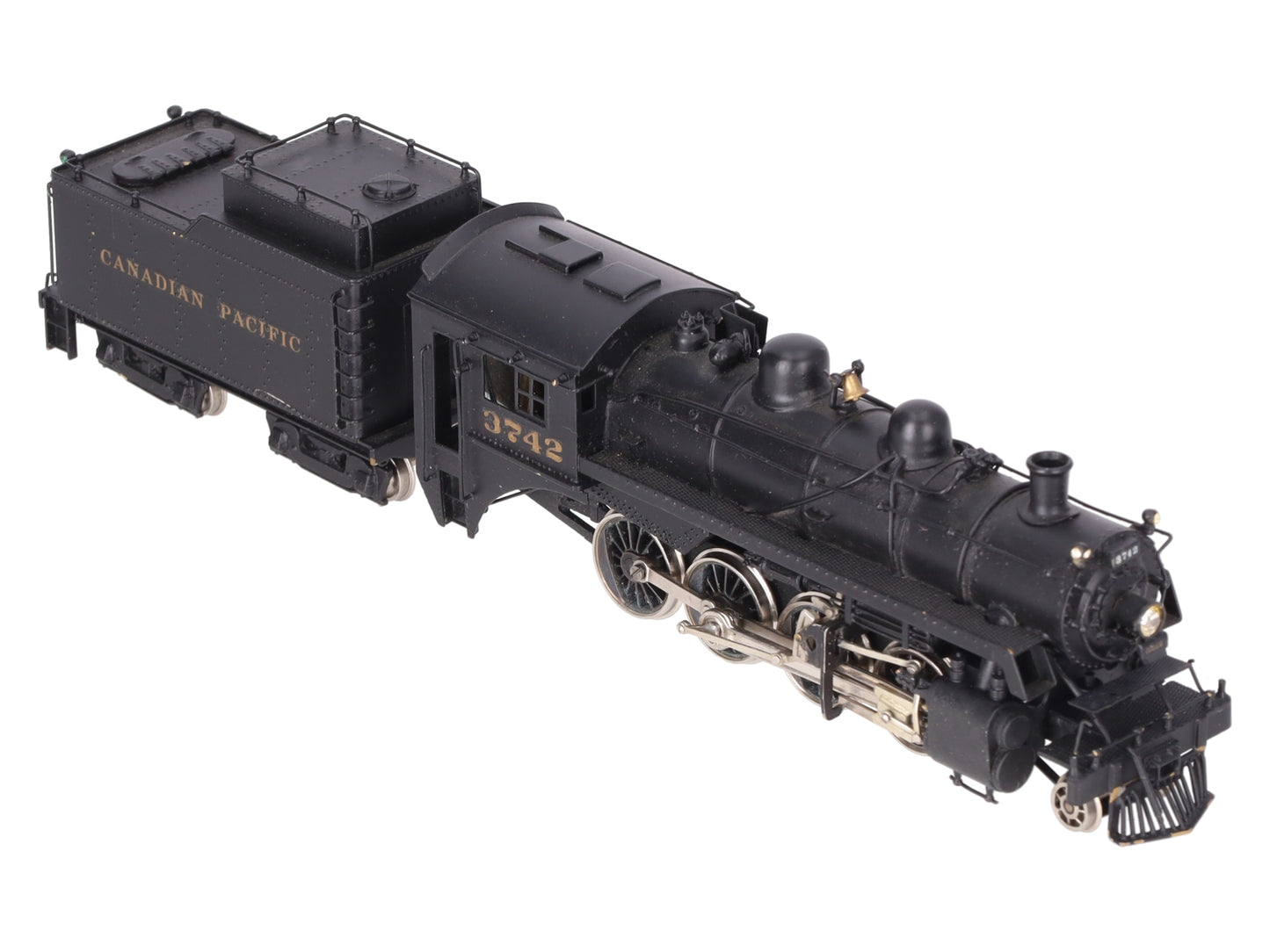 Pacific Pike HO Scale BRASS Vintage C.P N2 2-8-0 Loco w/ Tender #3742- Painted