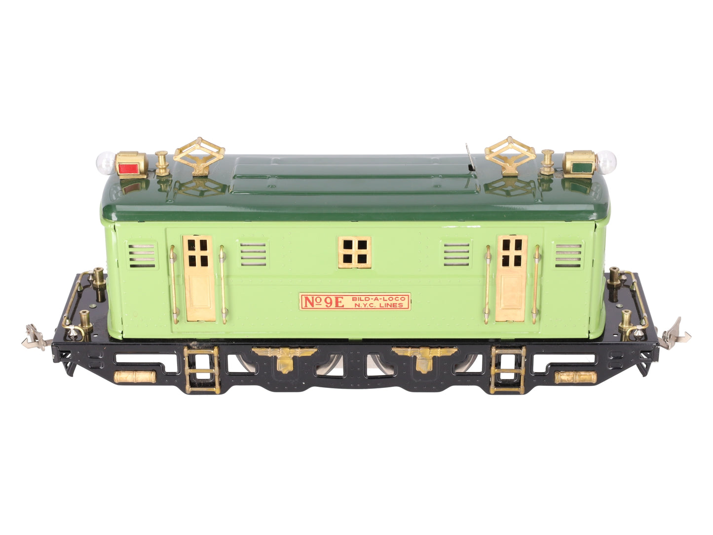 MTH 9E Standard Gauge Light Green 2-4-2 Electric Locomotive #9E EX