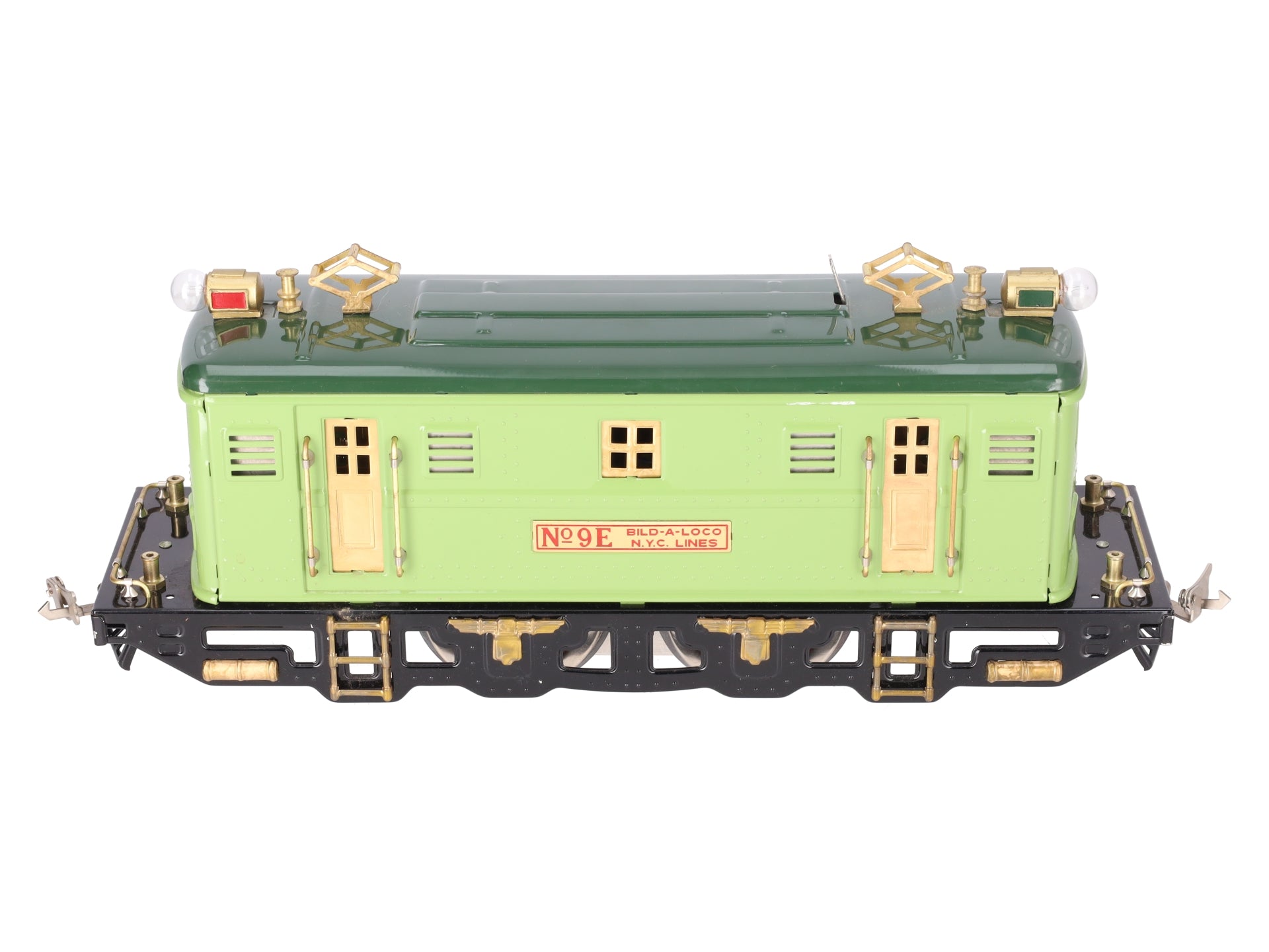 MTH 9E Standard Gauge Light Green 2-4-2 Electric Locomotive #9E EX