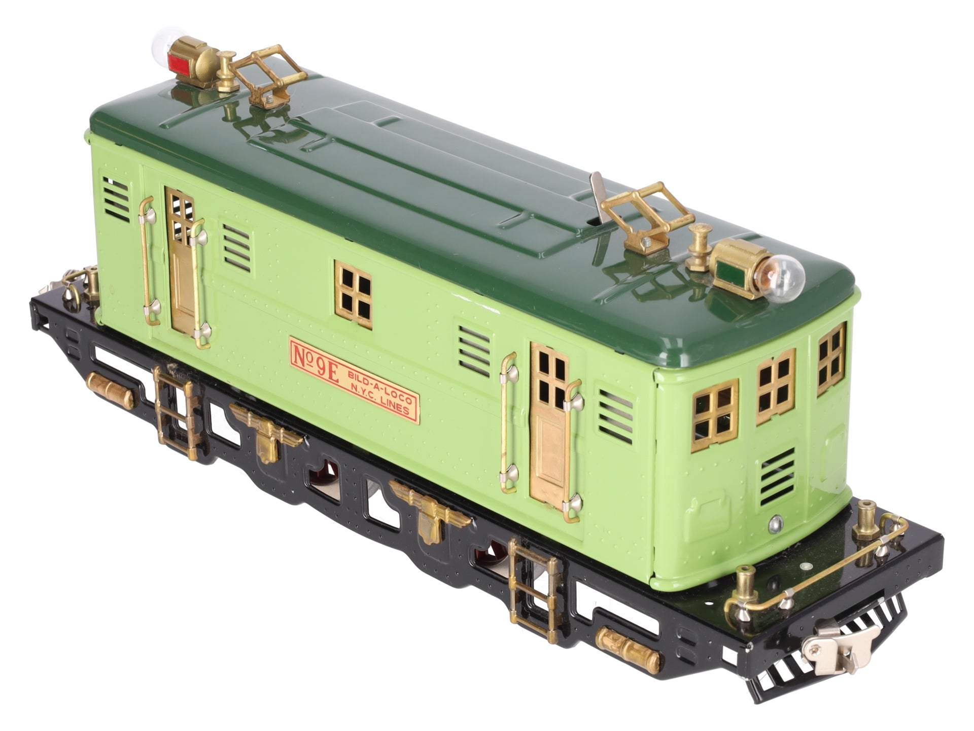 MTH 9E Standard Gauge Light Green 2-4-2 Electric Locomotive #9E EX