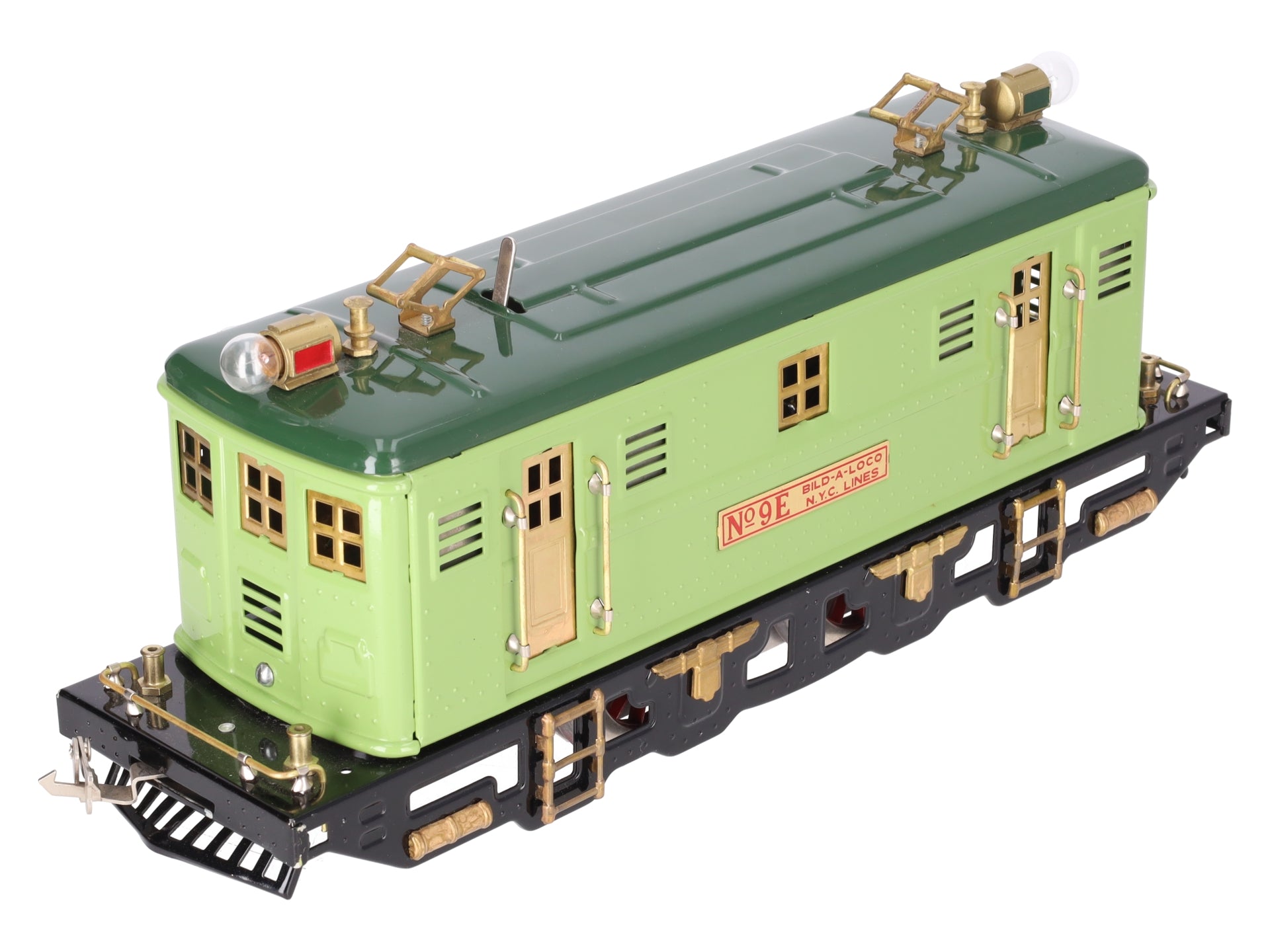 MTH 9E Standard Gauge Light Green 2-4-2 Electric Locomotive #9E EX
