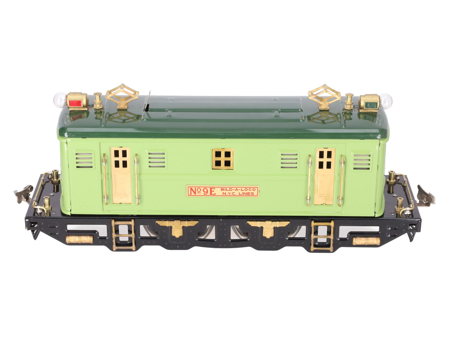 MTH 9E Standard Gauge Light Green 2-4-2 Electric Locomotive #9E EX