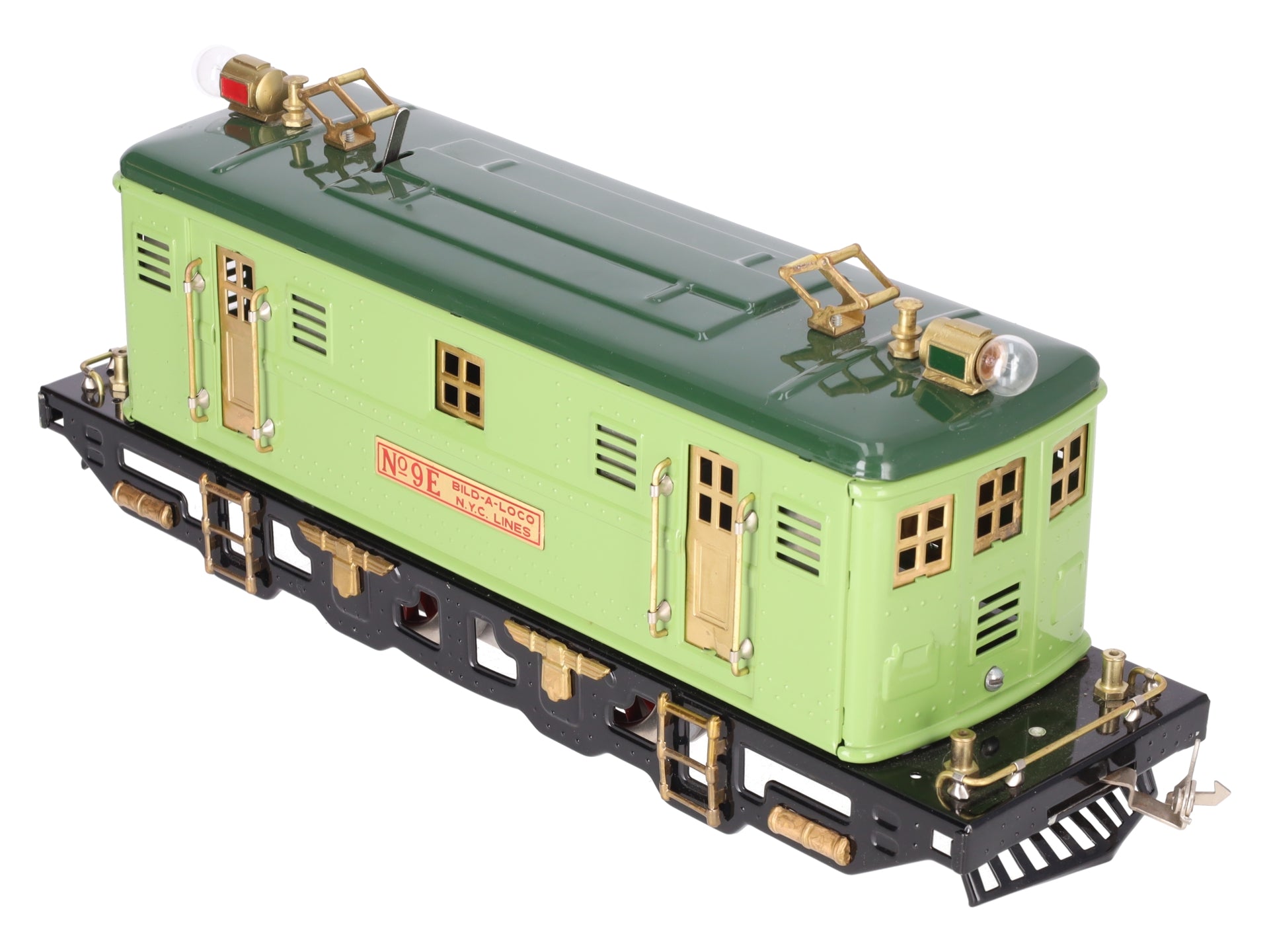 MTH 9E Standard Gauge Light Green 2-4-2 Electric Locomotive #9E EX