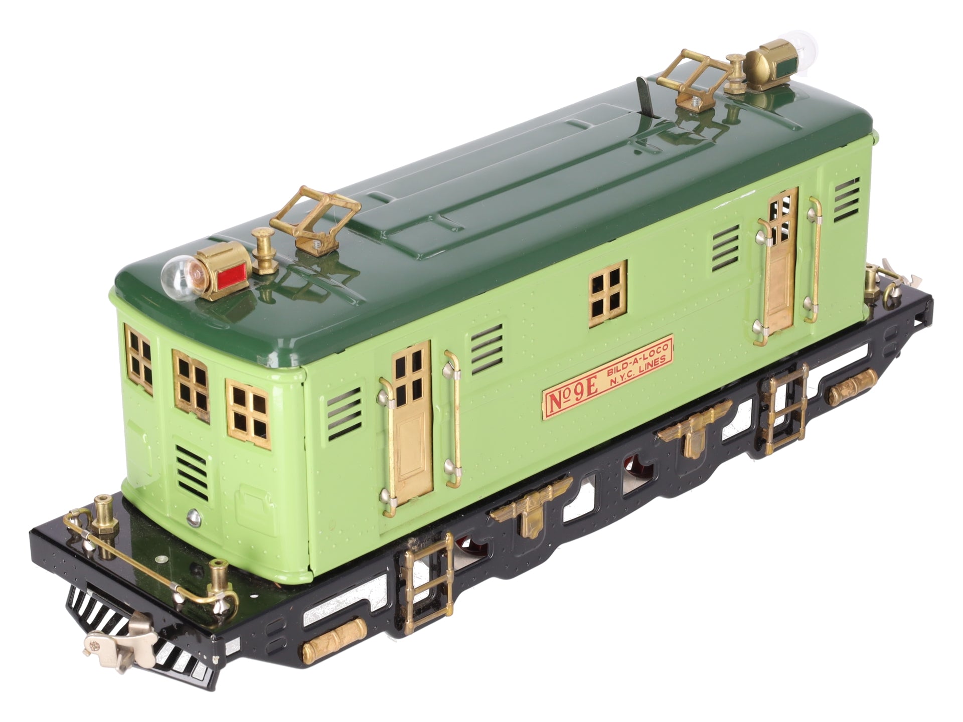 MTH 9E Standard Gauge Light Green 2-4-2 Electric Locomotive #9E EX
