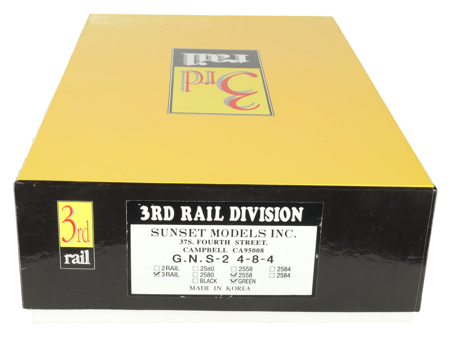 3rd Rail 2558 O Brass Great Northern 4-8-4 S-2 Steam Locomotive #2558 EX/Box