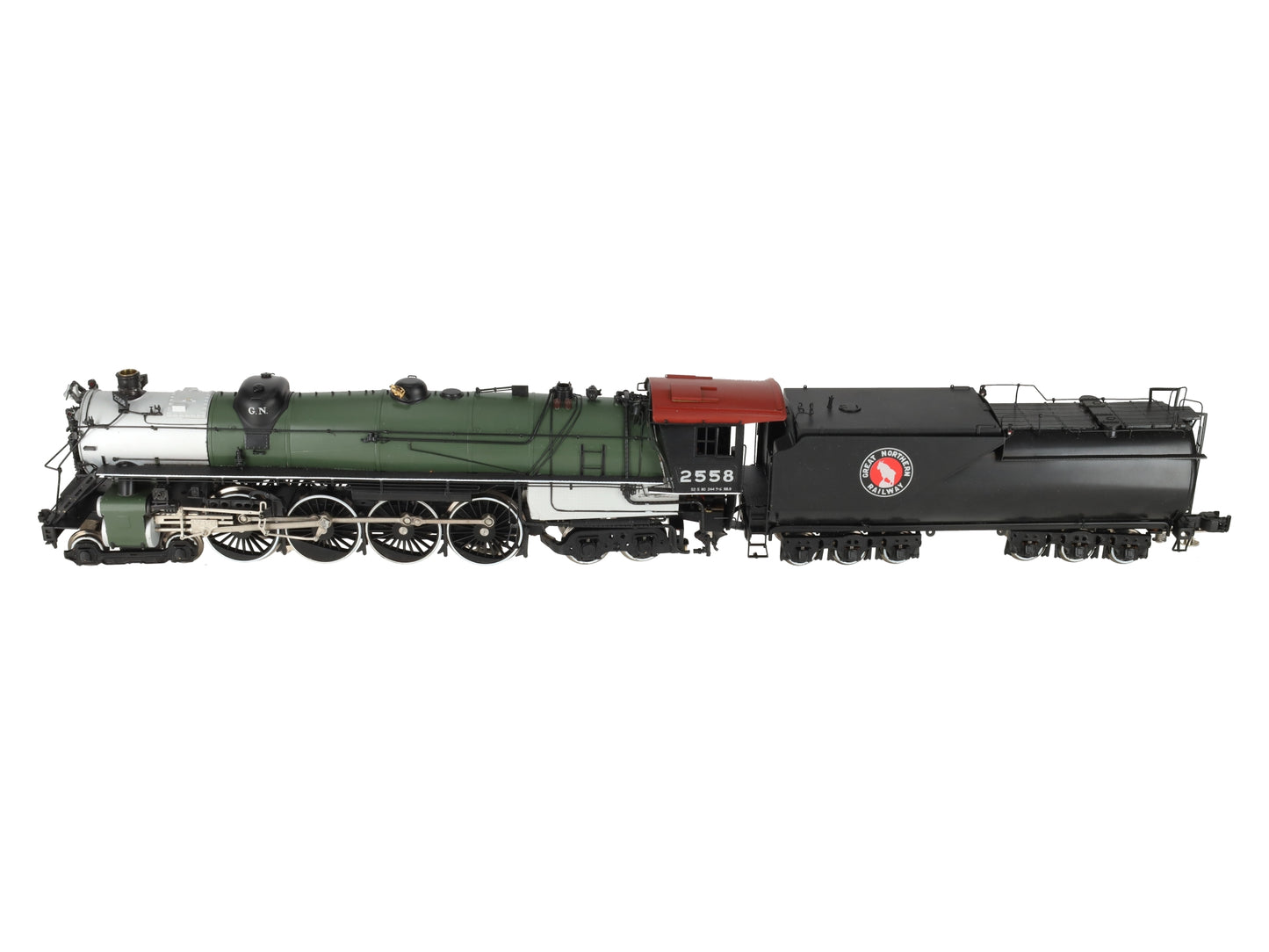 3rd Rail 2558 O Brass Great Northern 4-8-4 S-2 Steam Locomotive #2558 EX/Box