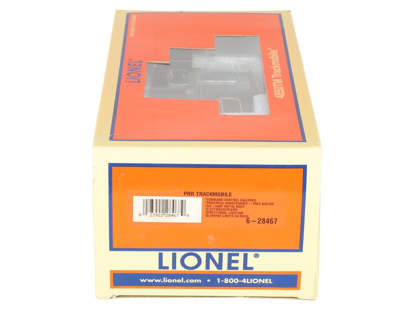 Lionel 6-28467 O Gauge Pennsylvania RR 4850TM Trackmobile EX/Box