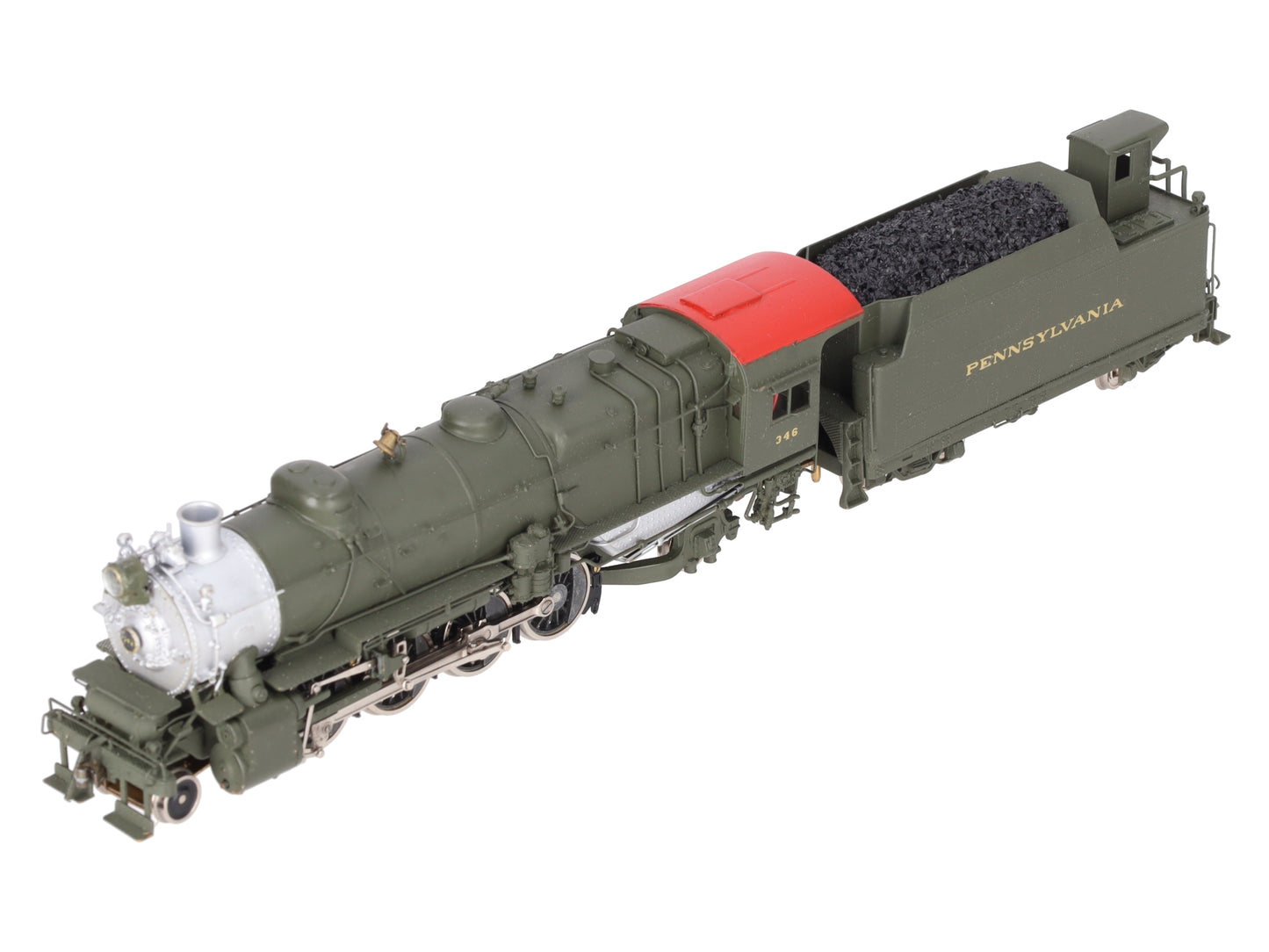 United Models HO BRASS PRR L-1s 2-8-2 Steam Loco & Tender w/ DCC- Painted/Box