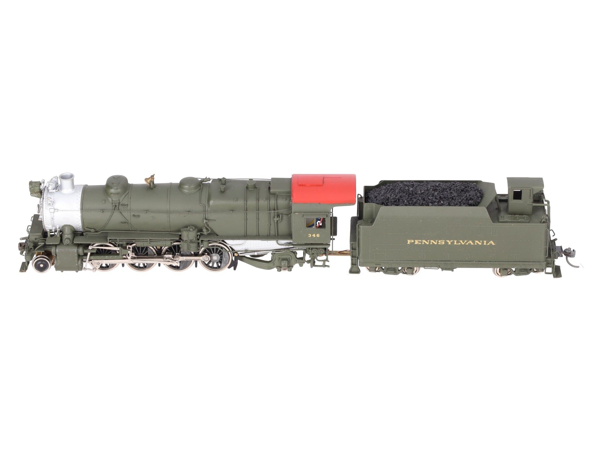 United Models HO BRASS PRR L-1s 2-8-2 Steam Loco & Tender w/ DCC- Painted/Box