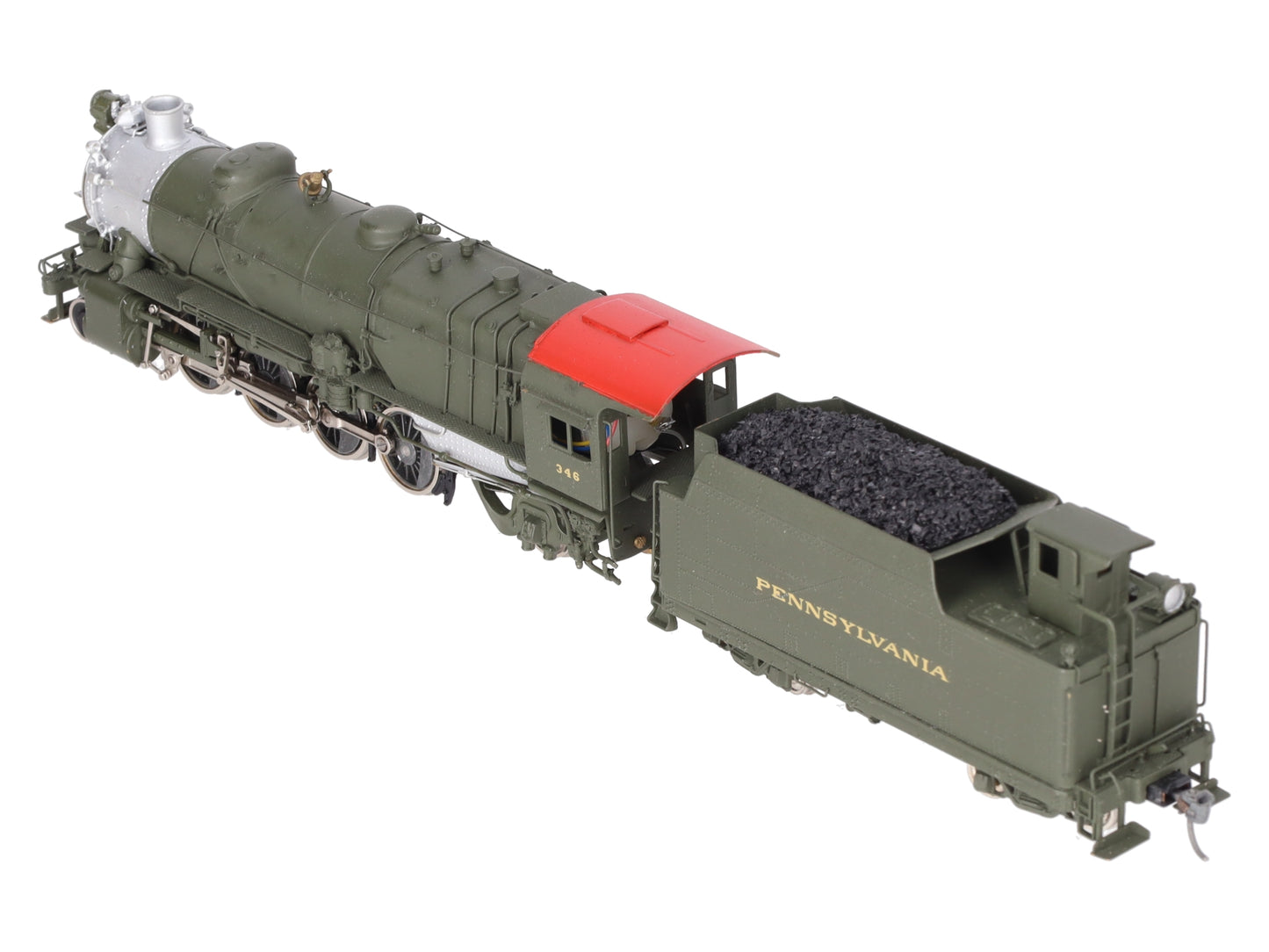 United Models HO BRASS PRR L-1s 2-8-2 Steam Loco & Tender w/ DCC- Painted/Box