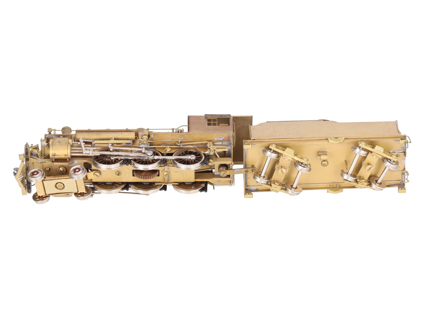 Pacific Fast Mail HO BRASS Western Pacific 4-6-0 Steam Loco & Tender-Unpainted VG/Box