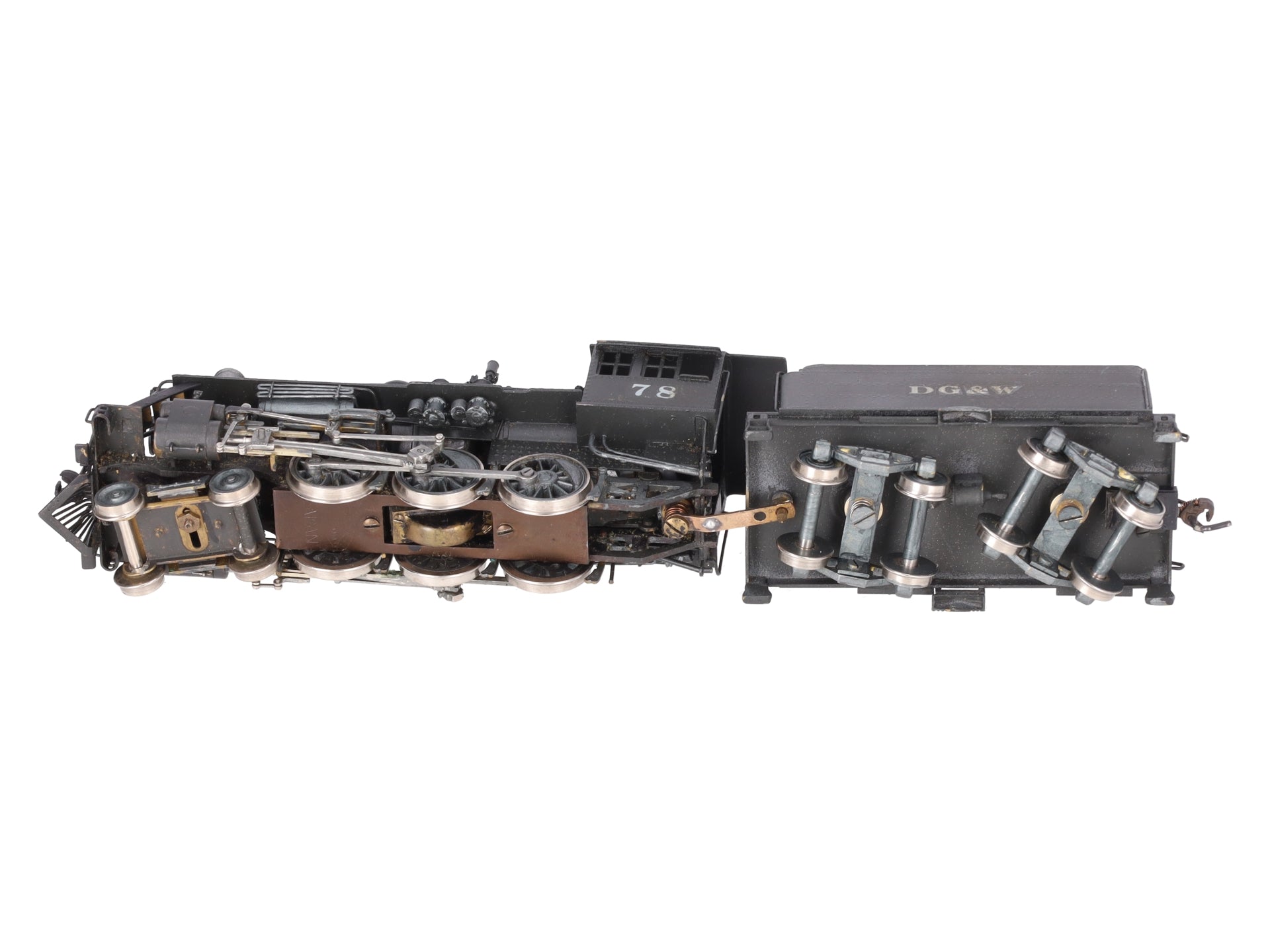 Fujiyama 170086 HO Scale BRASS 4-6-0 DG&W Steam Locomotive w/ Tender-Painted EX/Box