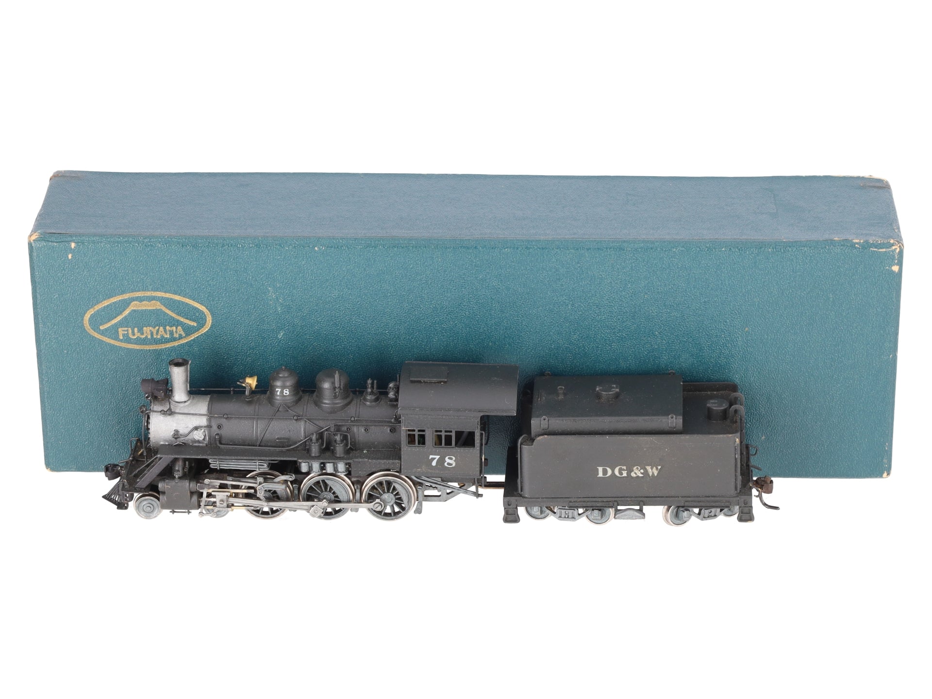 Fujiyama 170086 HO Scale BRASS 4-6-0 DG&W Steam Locomotive w/ Tender-Painted EX/Box