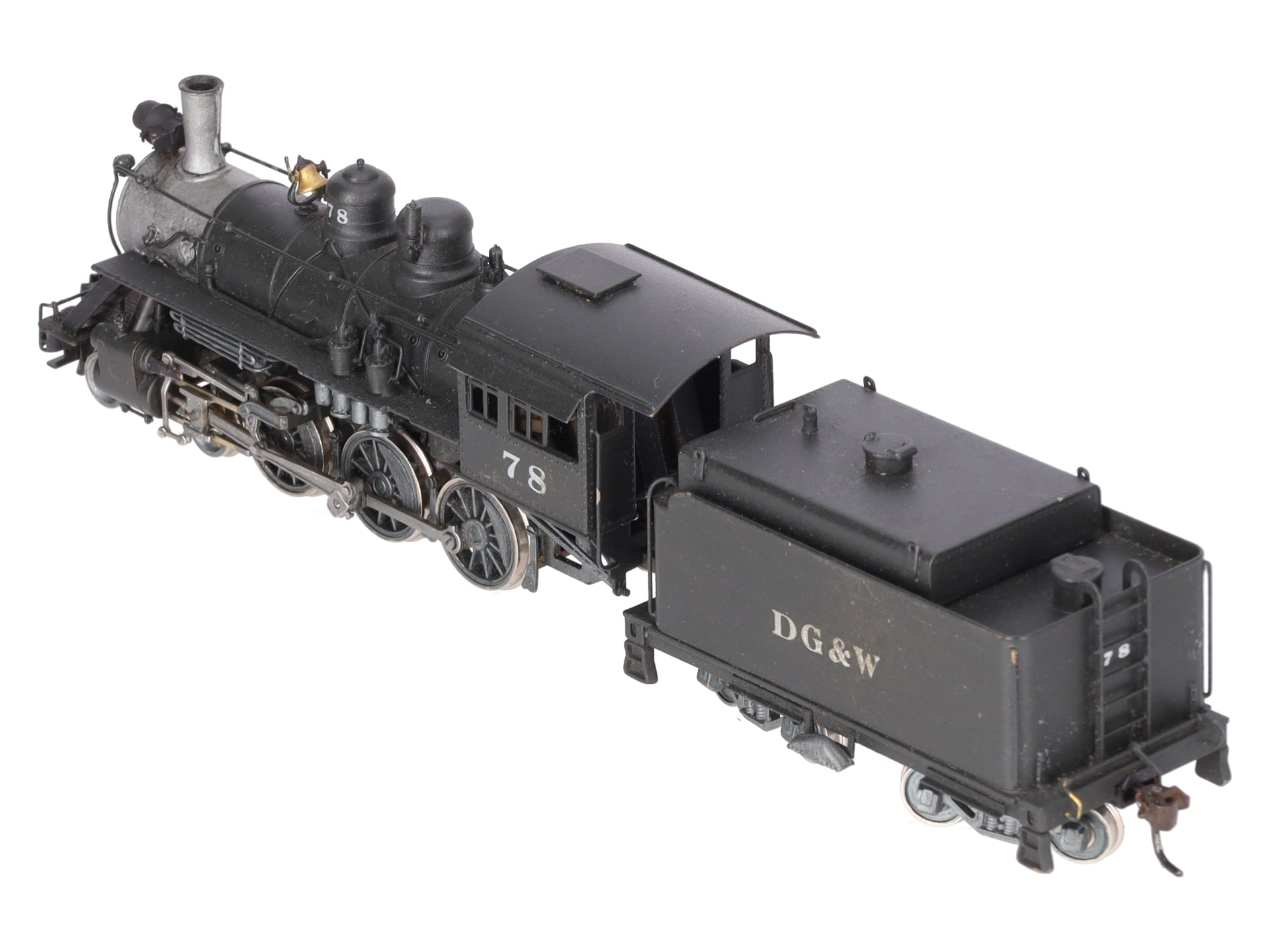 Fujiyama 170086 HO Scale BRASS 4-6-0 DG&W Steam Locomotive w/ Tender-Painted EX/Box