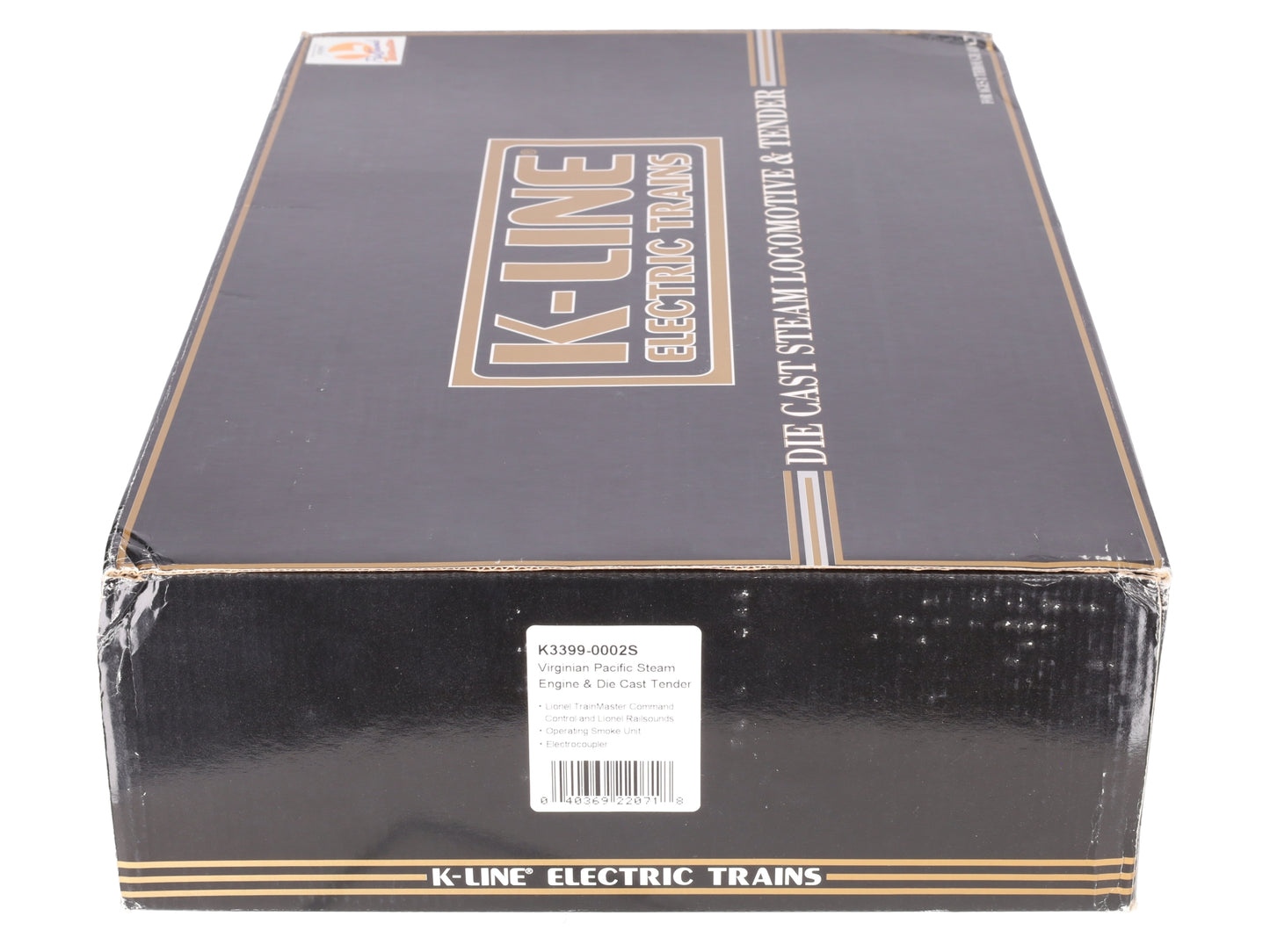 K-Line K3399-0002S O Virginian Pacific Steam Locomotive w/TMCC #1907 LN/Box