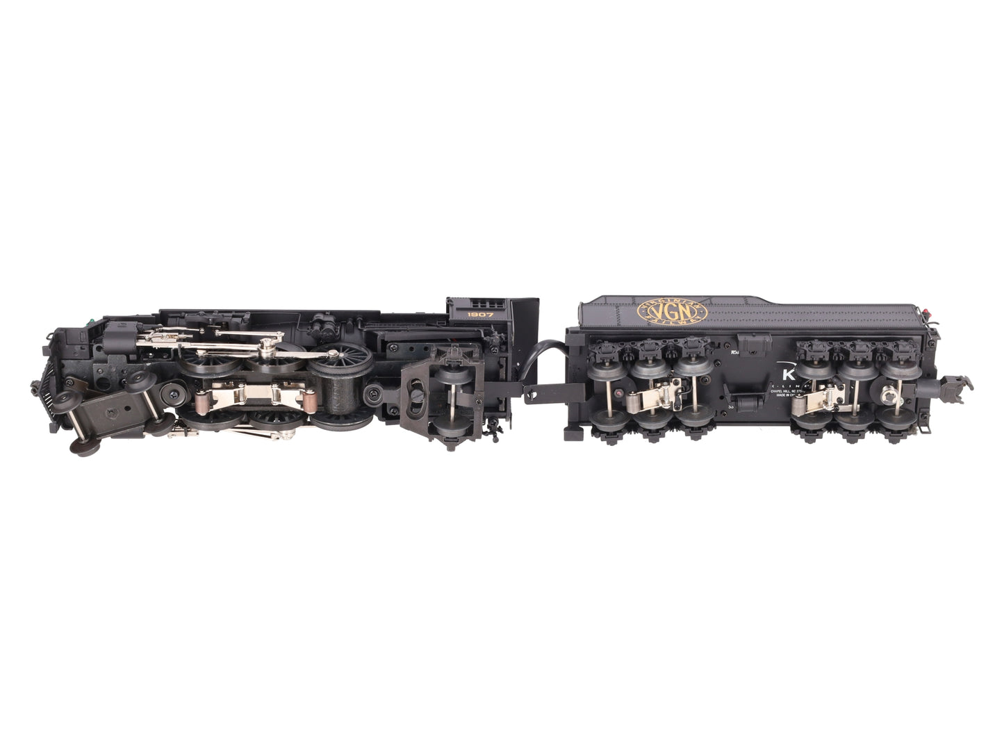 K-Line K3399-0002S O Virginian Pacific Steam Locomotive w/TMCC #1907 LN/Box