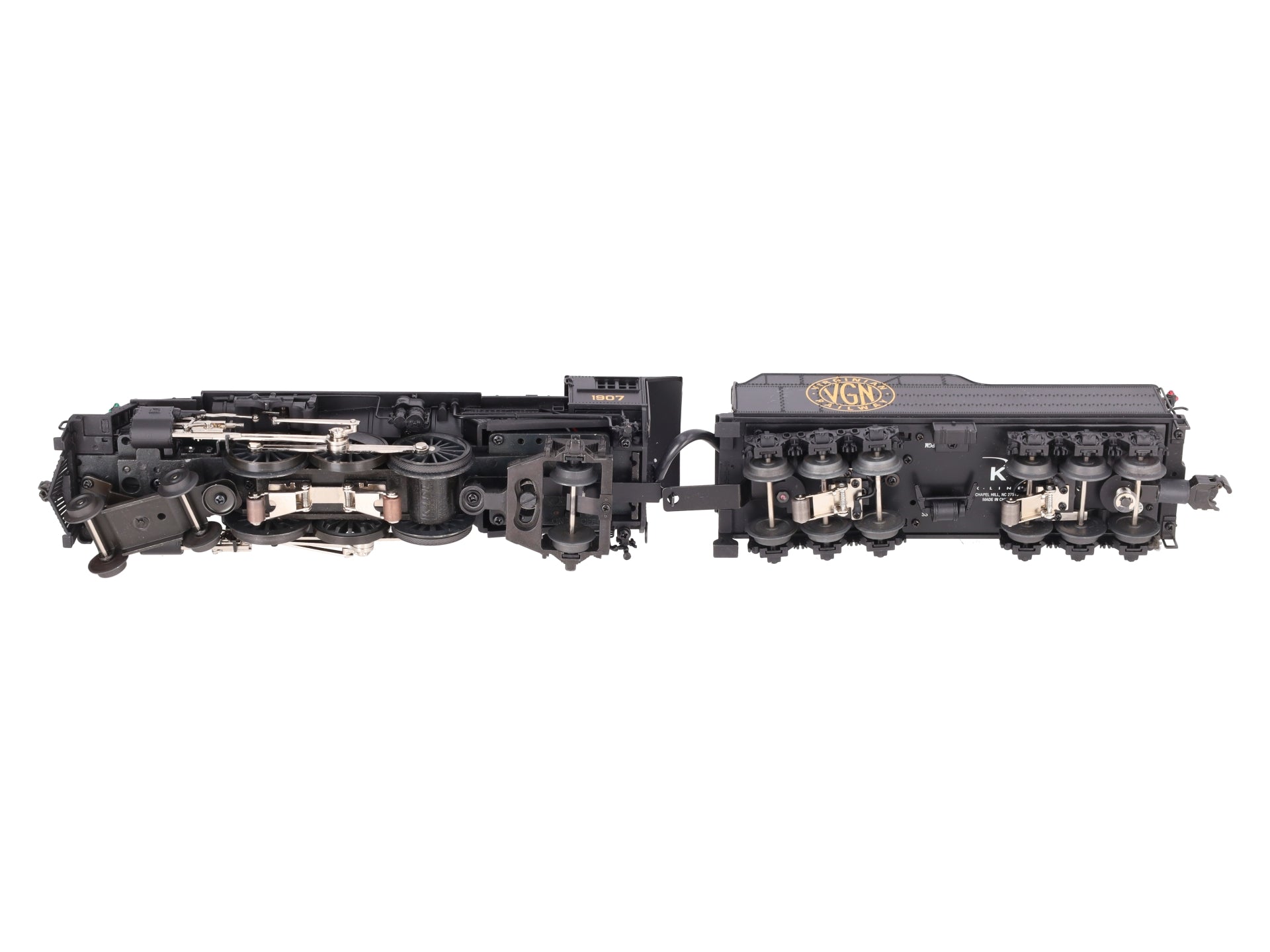 K-Line K3399-0002S O Virginian Pacific Steam Locomotive w/TMCC #1907 LN/Box