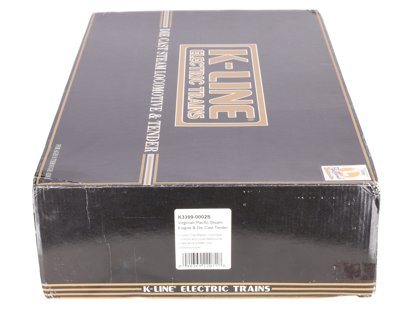 K-Line K3399-0002S O Virginian Pacific Steam Locomotive w/TMCC #1907 LN/Box