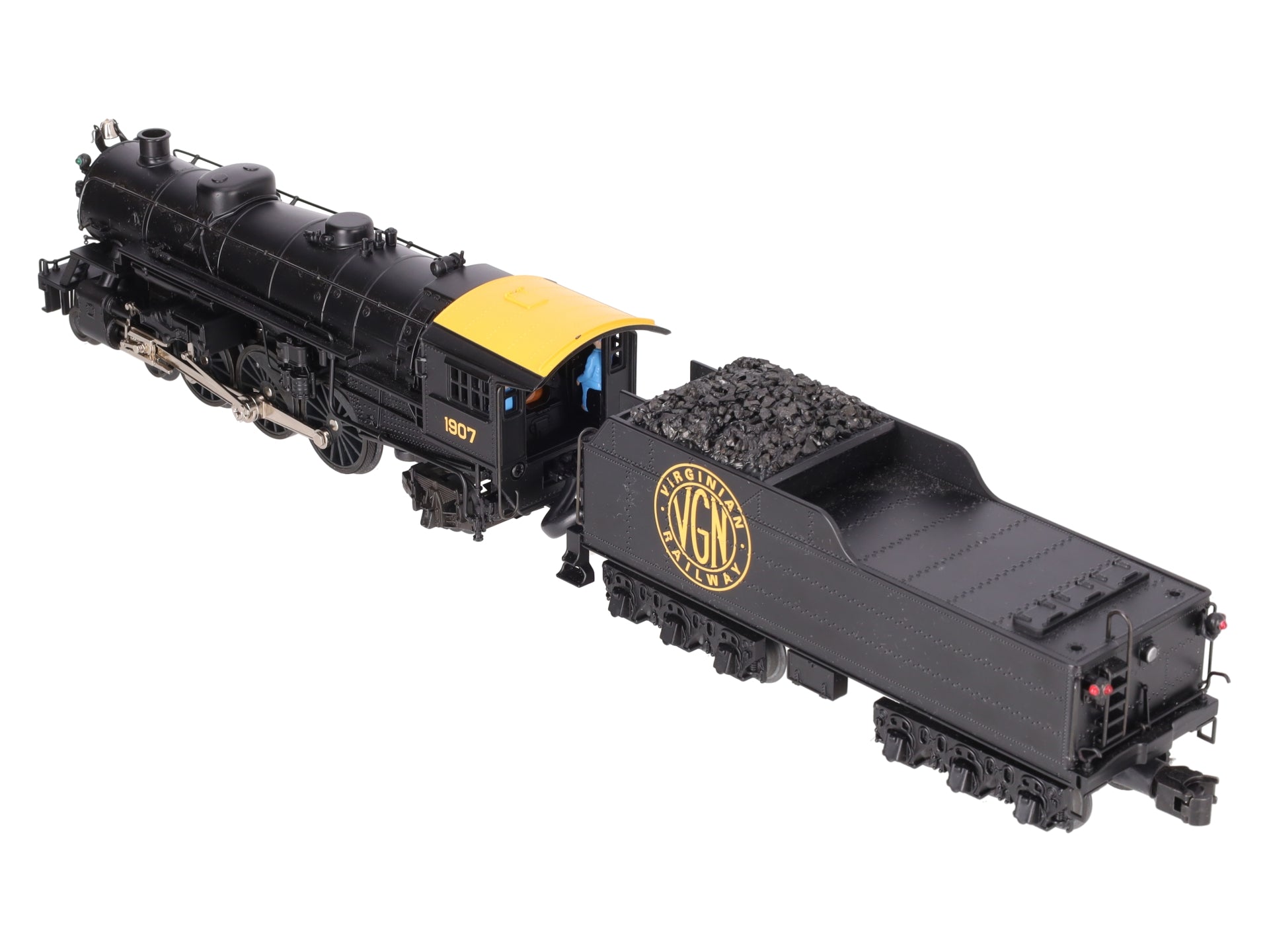 K-Line K3399-0002S O Virginian Pacific Steam Locomotive w/TMCC #1907 LN/Box