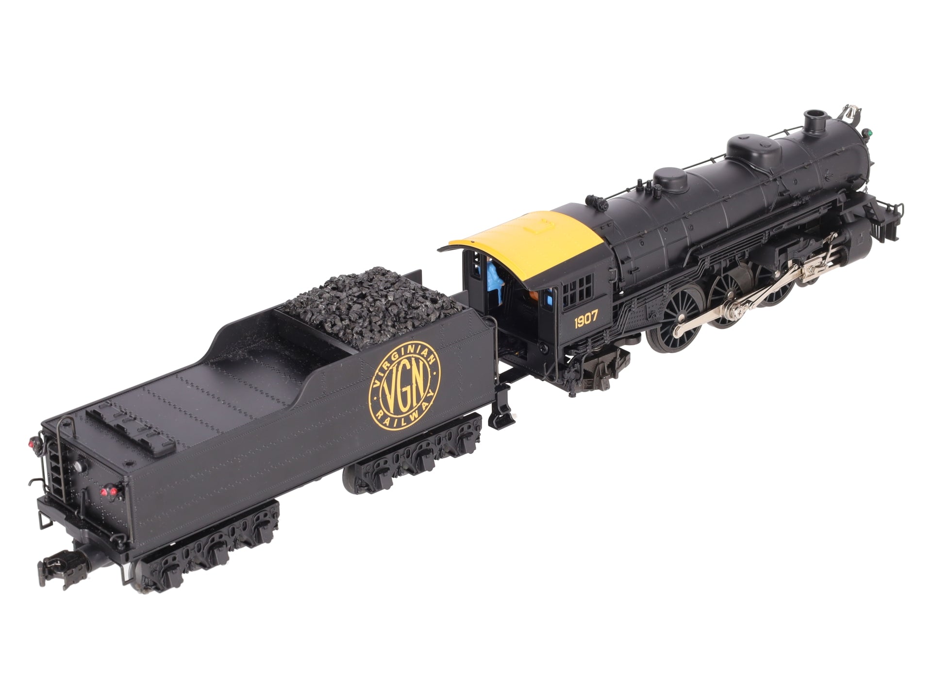 K-Line K3399-0002S O Virginian Pacific Steam Locomotive w/TMCC #1907 LN/Box