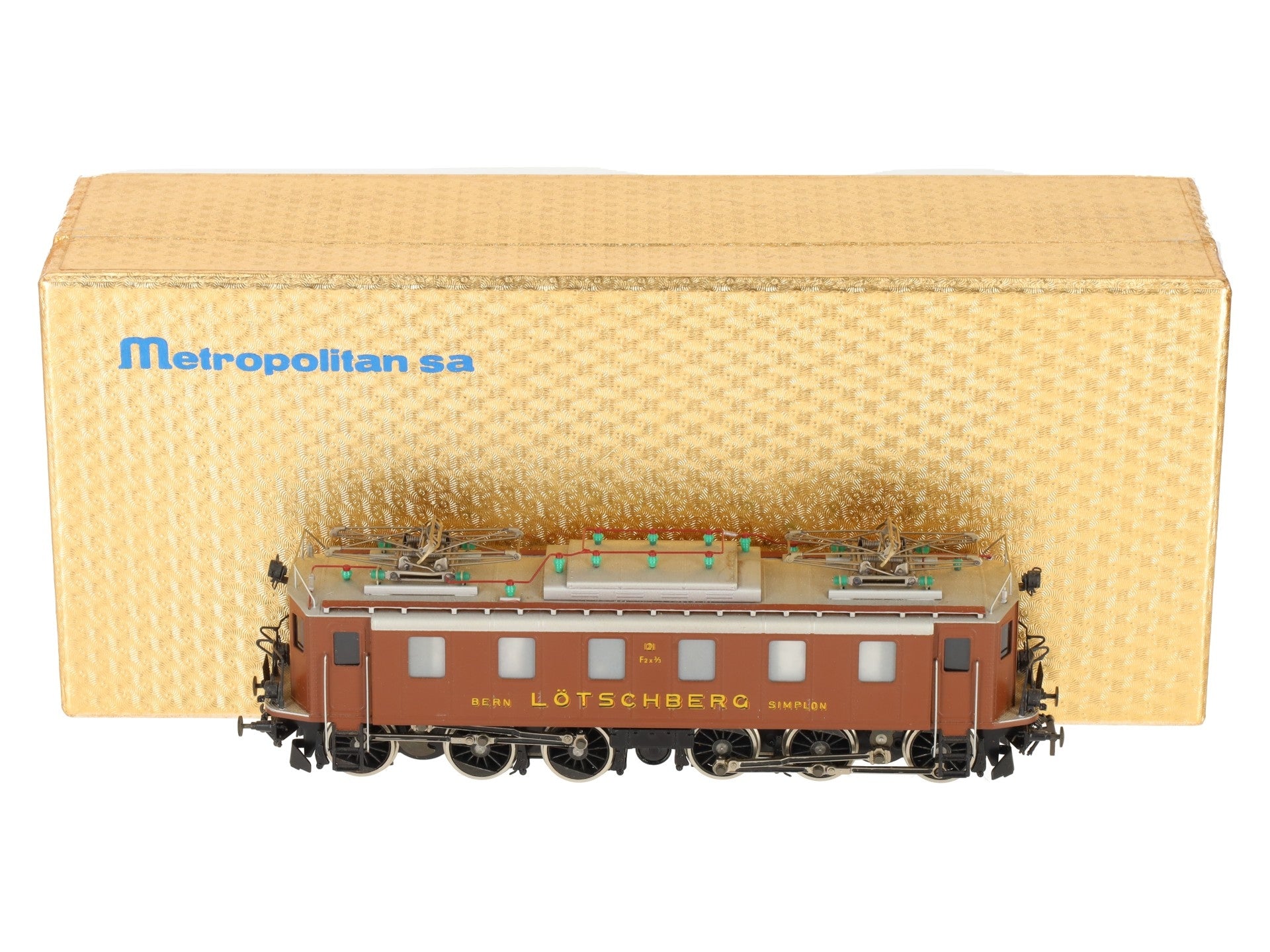 Metropolitan 702 HO Brass BLS Ce 6/6 Serie Electric Locomotive #121 LN/Box