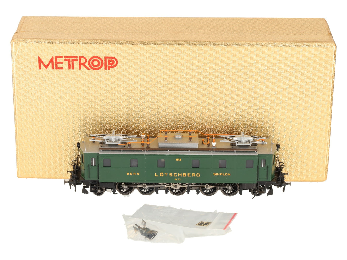 Metropolitan 666 HO Brass BLS Super Be 5/7 Electric Locomotive #153 LN/Box