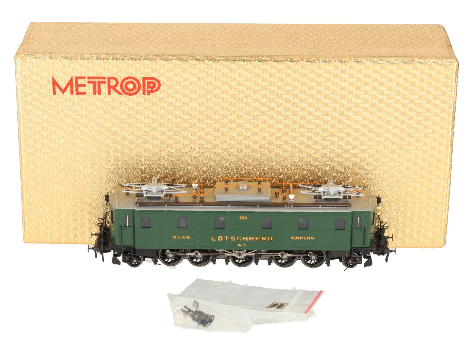 Metropolitan 666 HO Brass BLS Super Be 5/7 Electric Locomotive #153 LN/Box