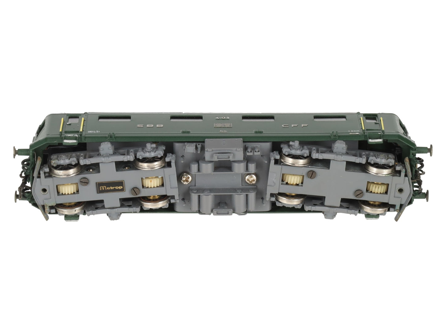 Metropolitan 736 HO Brass SBB RE 4/4 Electric Locomotive #401 LN/Box