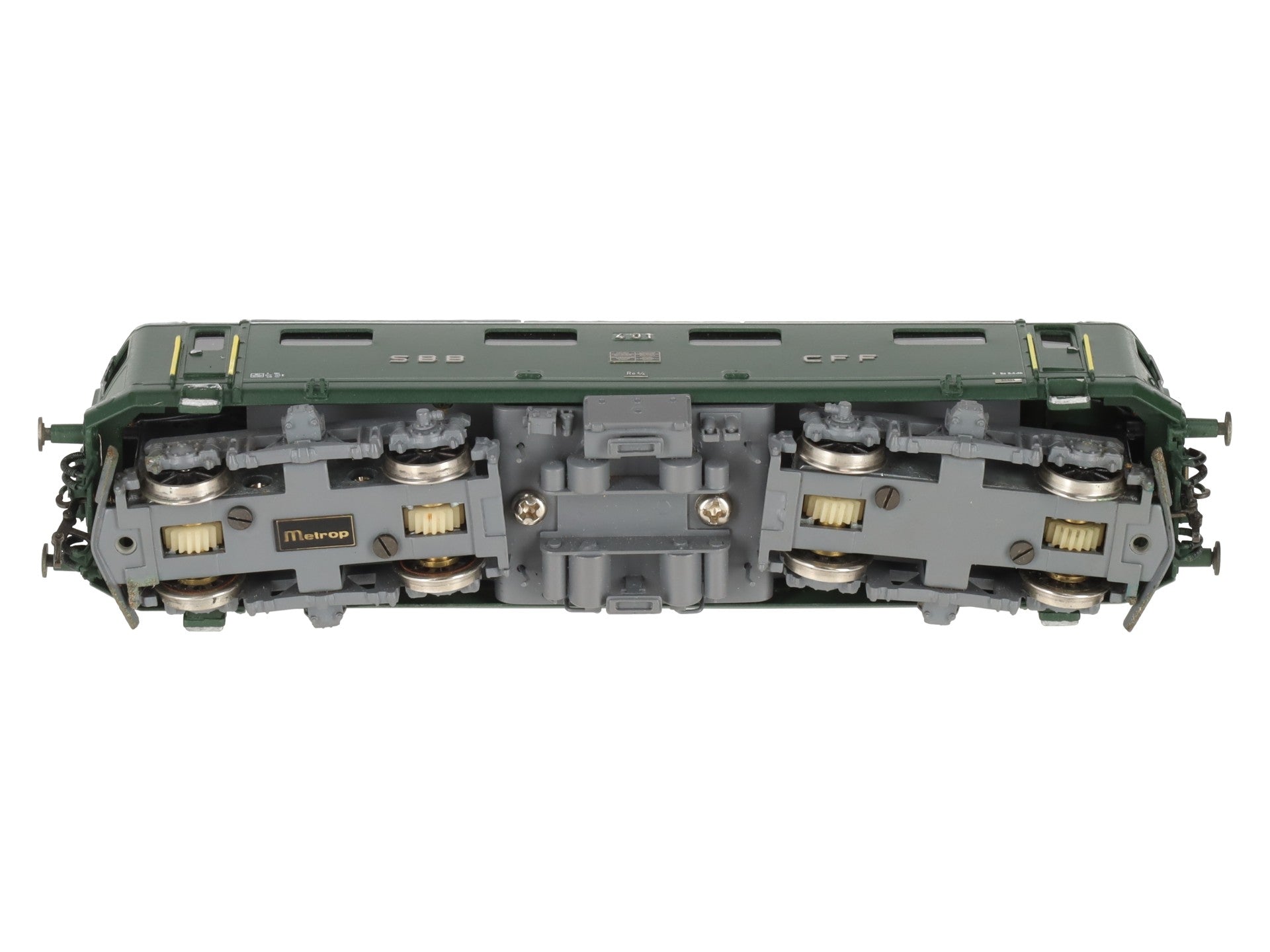 Metropolitan 736 HO Brass SBB RE 4/4 Electric Locomotive #401 LN/Box