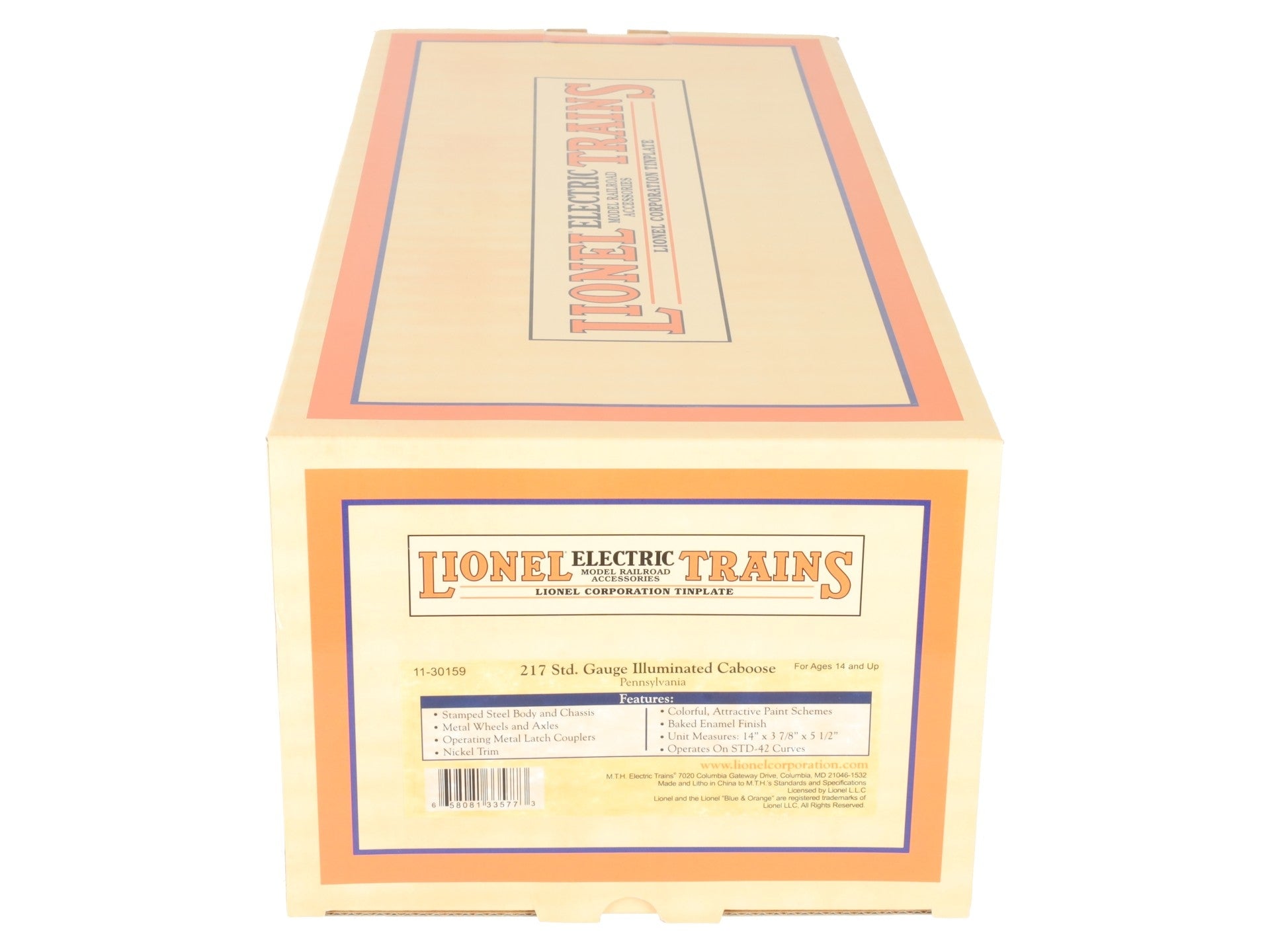 MTH 11-30159 Standard Gauge Pennsylvania Railroad Caboose LN/Box