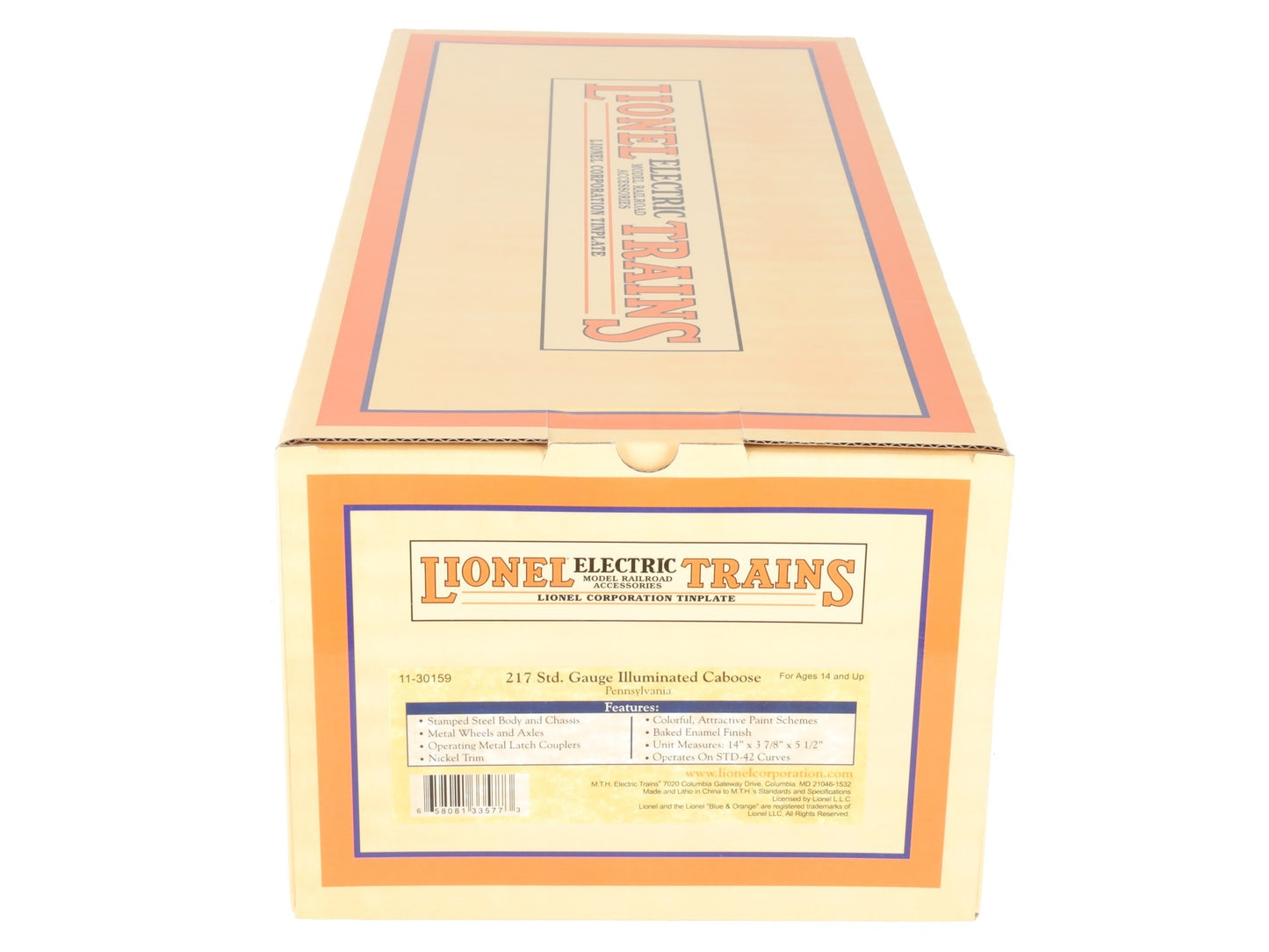 MTH 11-30159 Standard Gauge Pennsylvania Railroad Caboose LN/Box