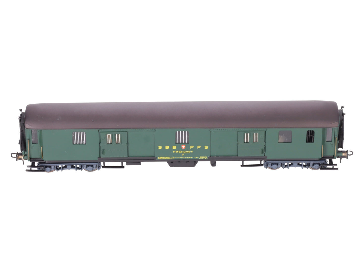 Metropolitan 7040 HO SBB F4u Baggage Car EX