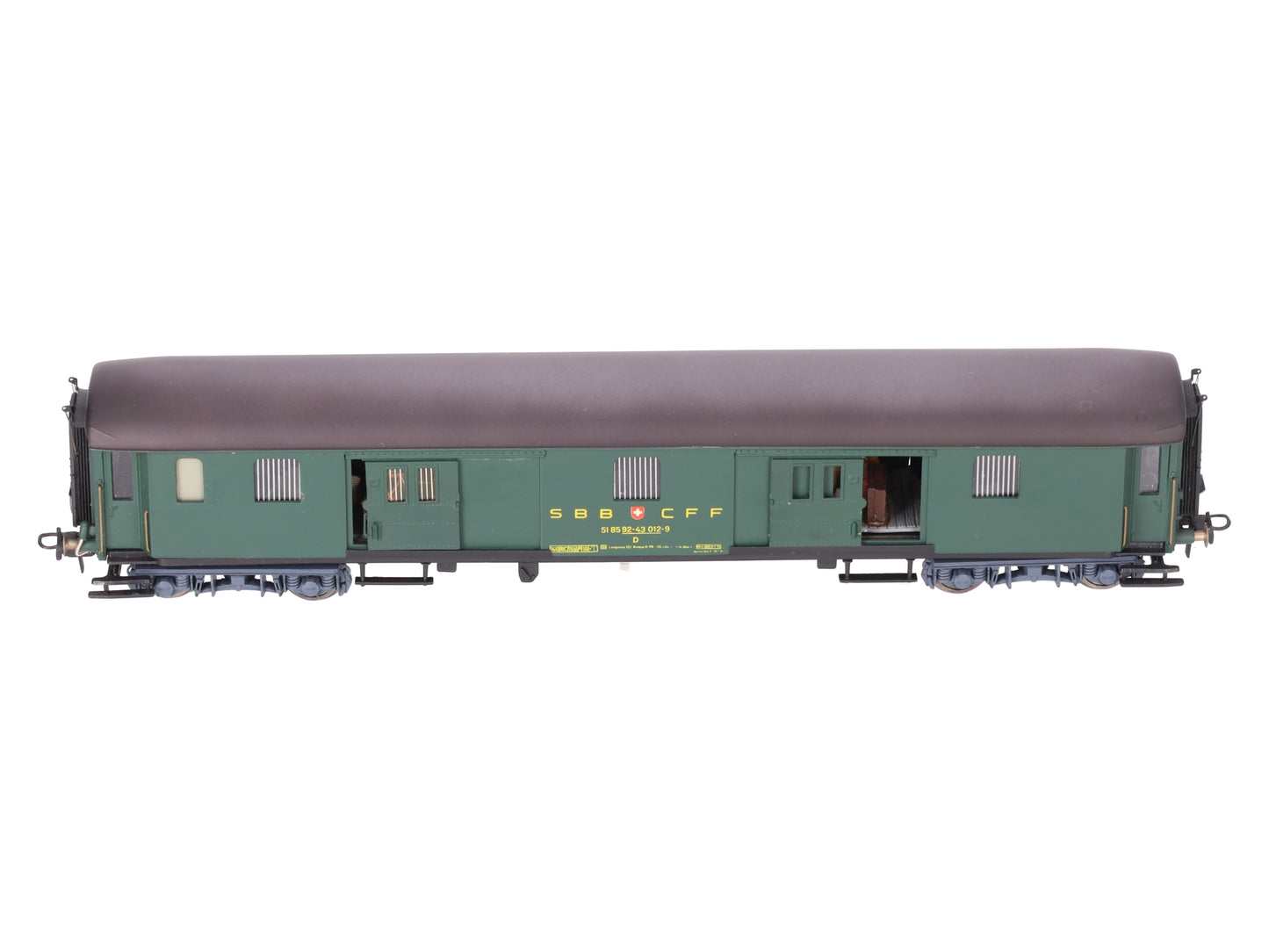 Metropolitan 7040 HO SBB F4u Baggage Car EX