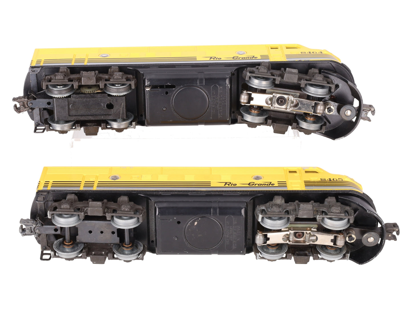 Lionel 6-8464 & 6-8465 O Gauge Rio Grande F3 AA Powered Diesel Locomotive Set