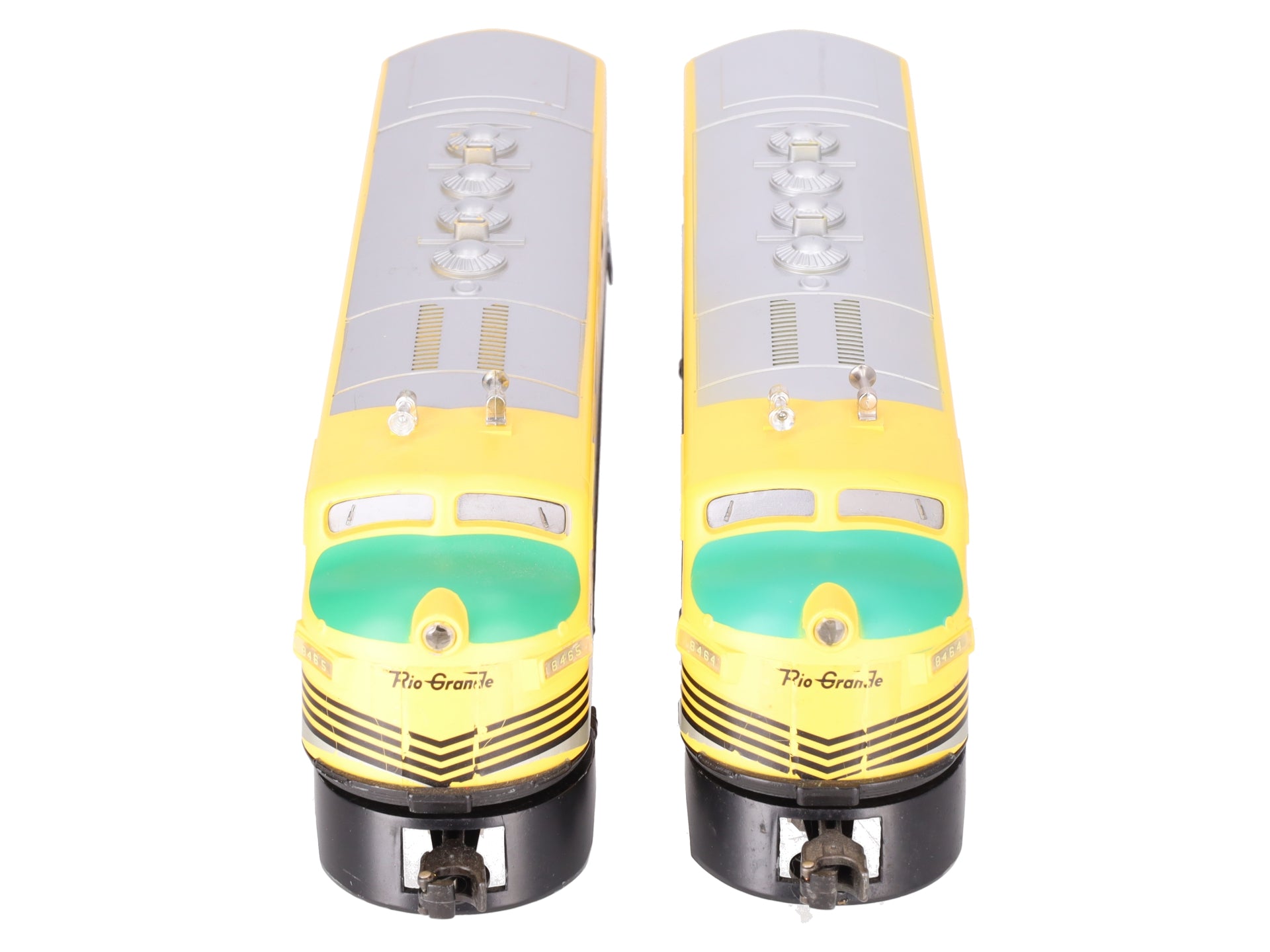 Lionel 6-8464 & 6-8465 O Gauge Rio Grande F3 AA Powered Diesel Locomotive Set