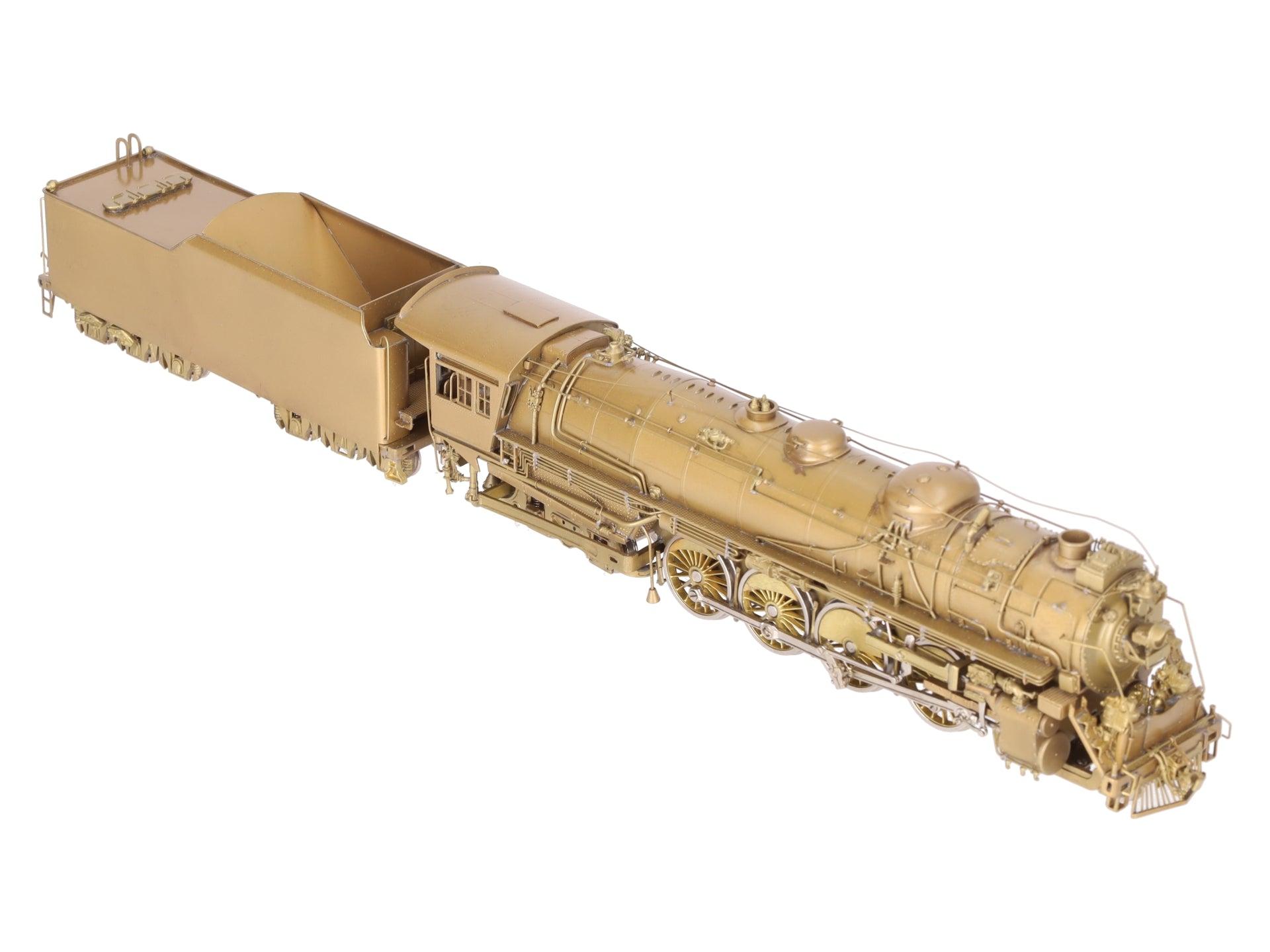 NJ Custom Brass ST-827H HO BRASS C&NW Class H 4-8-4 Steam Loco &Tender-Unpainted EX/Box